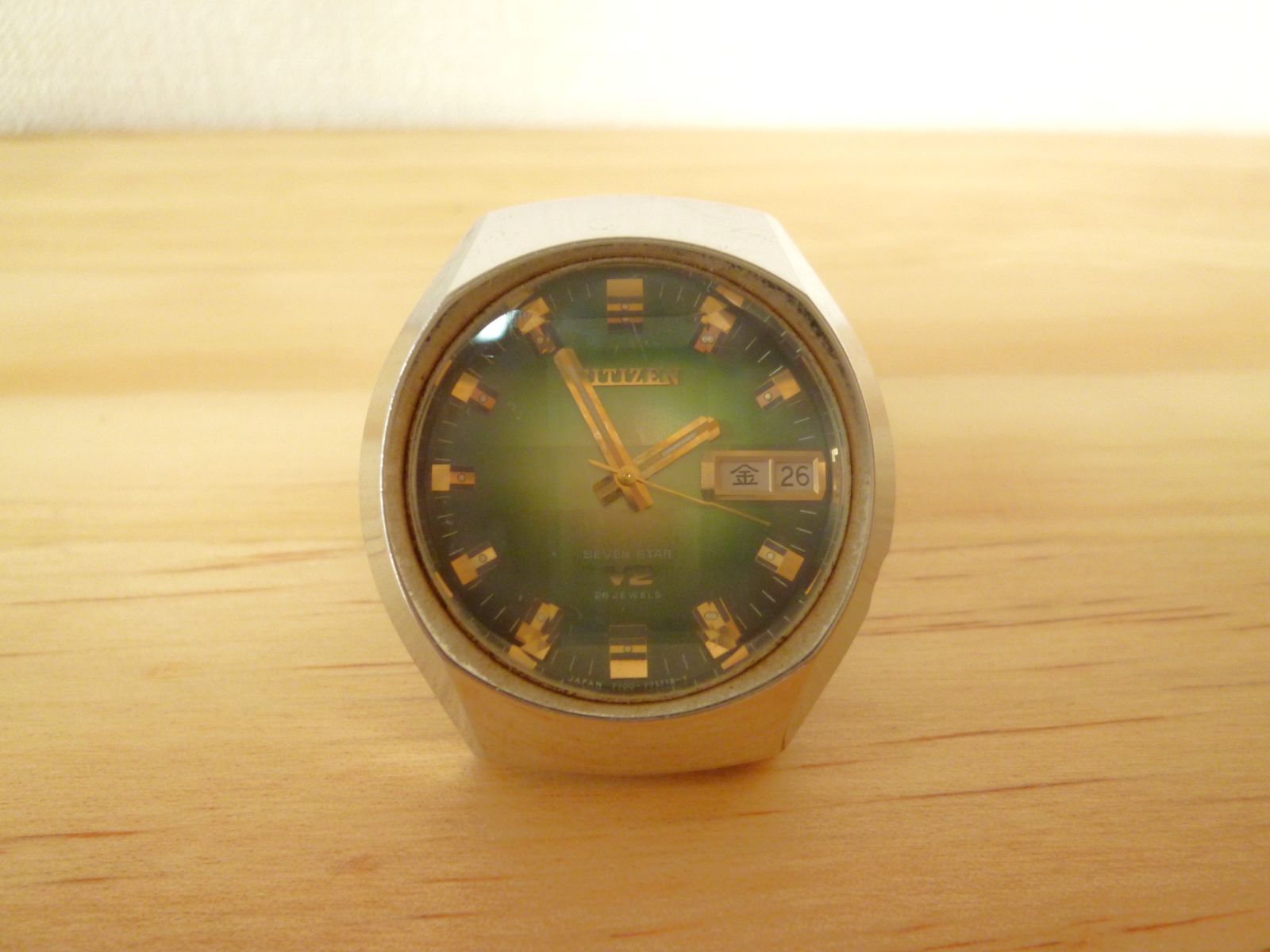 【稼働品】CITIZEN SEVEN STAR V2 手巻き時計　70s