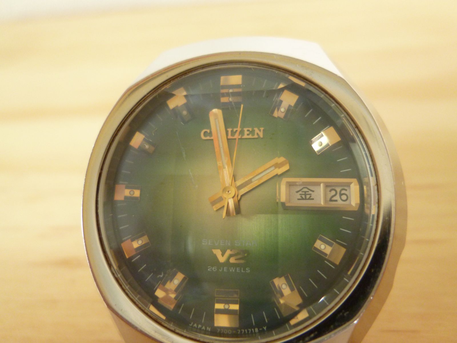 【稼働品】CITIZEN SEVEN STAR V2 手巻き時計　70s