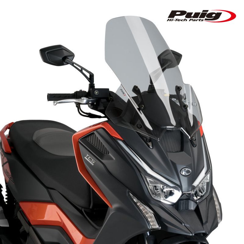 Puig 21149H WINDSHIELD V-TECH LINE TOURING [SMOKE] KYMCO DT X125(22-25) DT X350(22-26) プーチ スクリーン カウル
