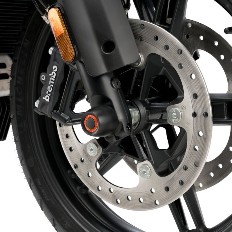 Puig 20992N FRONT FORK PROTECTOR [BLACK] HARLEY DAVIDSON PAN AMERICA RA1250 (21-23) プーチ フロント アクスルスライダー
