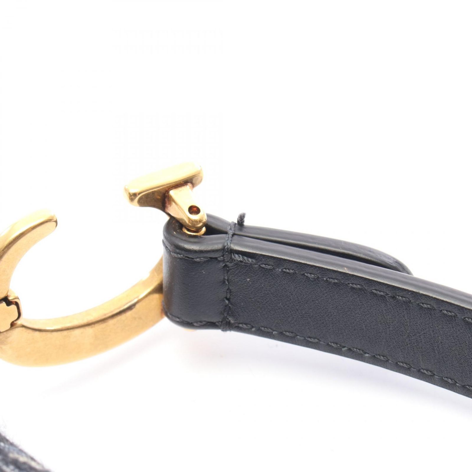 ディオール Dior ハンドバッグ SADDLE サドル ミニ オブリーク 2WAY ネイビー キャンバス レザー オブリーク サドルバッグ ミニ レディース Used A