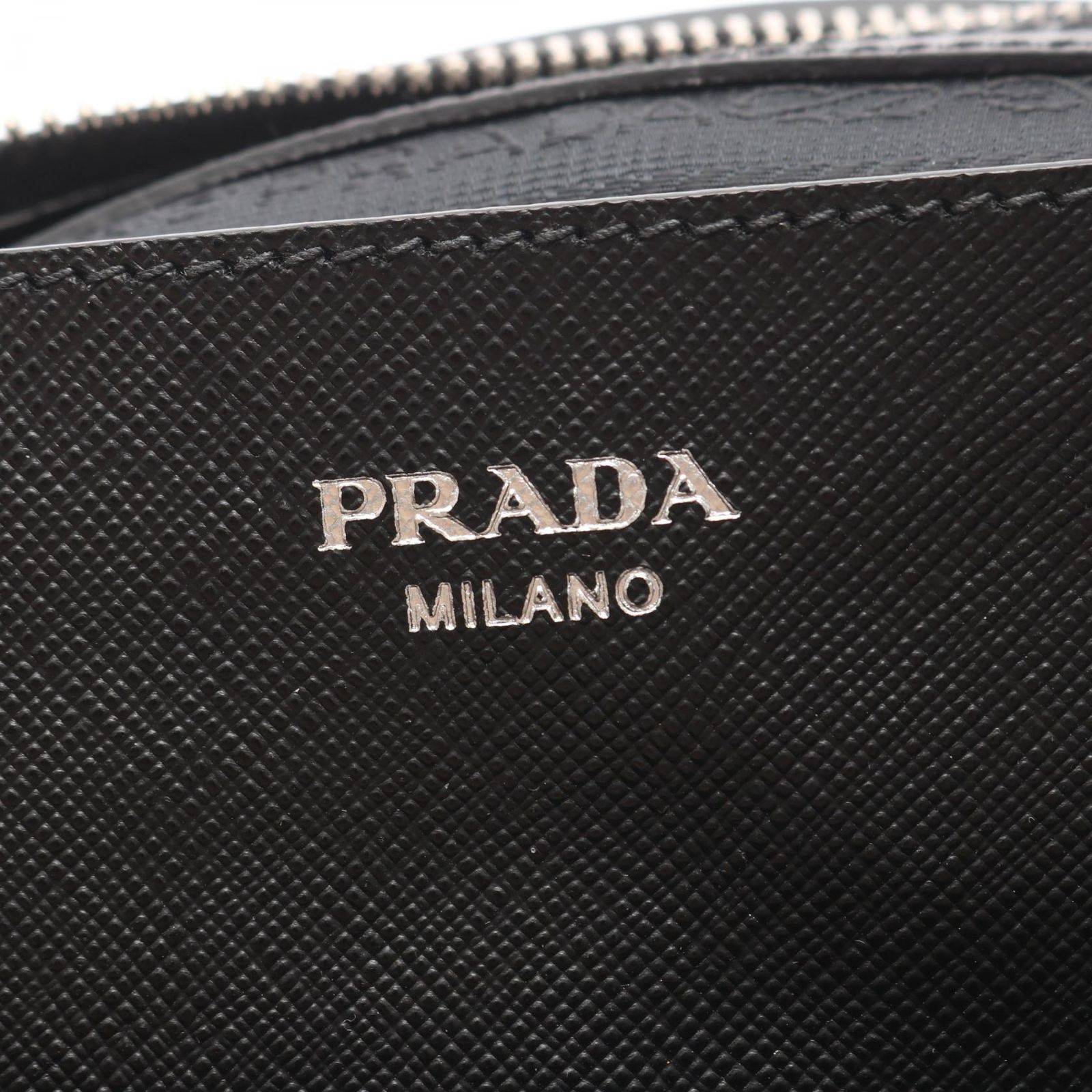 プラダ PRADA ハンドバッグ TESSUTO + SAFFIANO 2WAY ブラック ホワイト ナイロン サフィアーノレザー ハンドバッグ レディース Used B プラダ PRADA ハンドバッグ TESSUTO + SAFFIANO 2WAY ブラック ホワイト ナイロン サフィアーノレザー ハンドバッグ レディース Used B