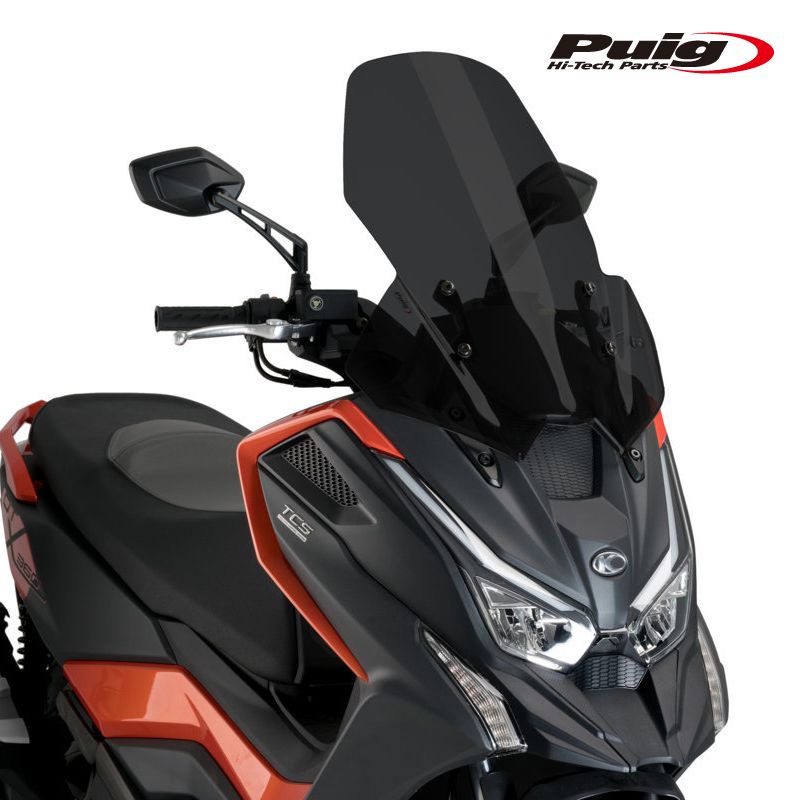 Puig 21149F WINDSHIELD V-TECH LINE TOURING [DARK SMOKE] KYMCO DT X125(22-25) DT X350(22-26) プーチ スクリーン カウル