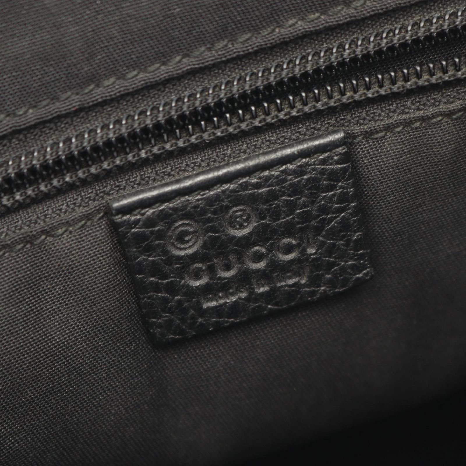 グッチ GUCCI ショルダーバッグ GG柄 374414 ブラック ナイロン レザー 