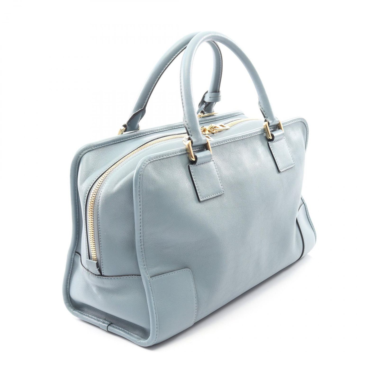 ロエベ LOEWE ハンドバッグ アマソナ36 2WAY ブルーグレー レザー アマソナ36 レディース Used A ロエベ LOEWE ハンドバッグ アマソナ36 2WAY ブルーグレー レザー アマソナ36 レディース Used A