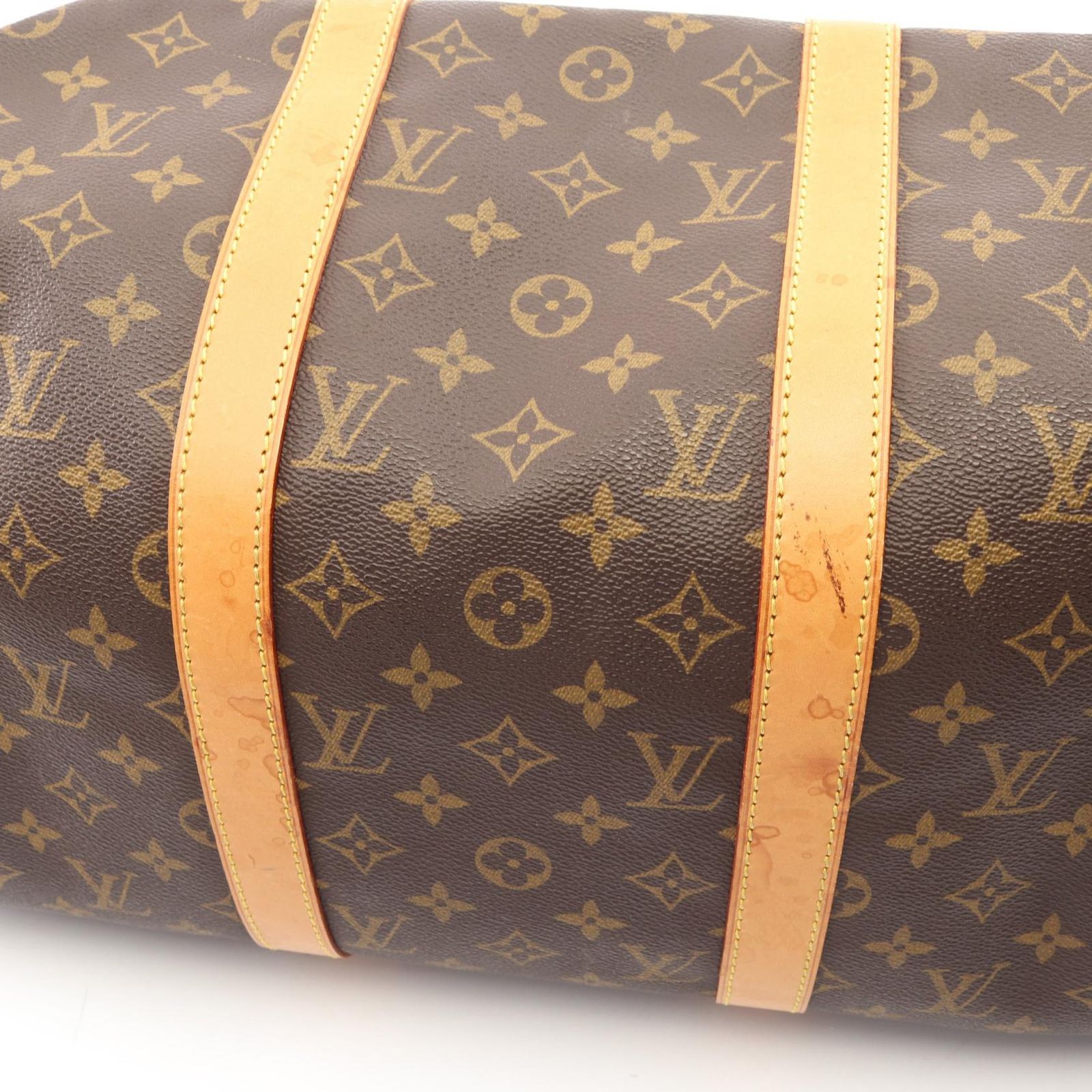 ルイ・ヴィトン LOUIS VUITTON ボストンバッグ キーポル50 M41426 PVCコーティングキャンバス レザー キーポル50 ユニセックス Used B
