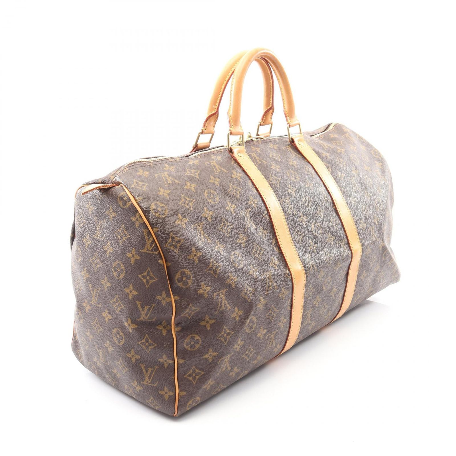 ルイ・ヴィトン LOUIS VUITTON ボストンバッグ キーポル50 M41426 PVCコーティングキャンバス レザー キーポル50 ユニセックス Used B