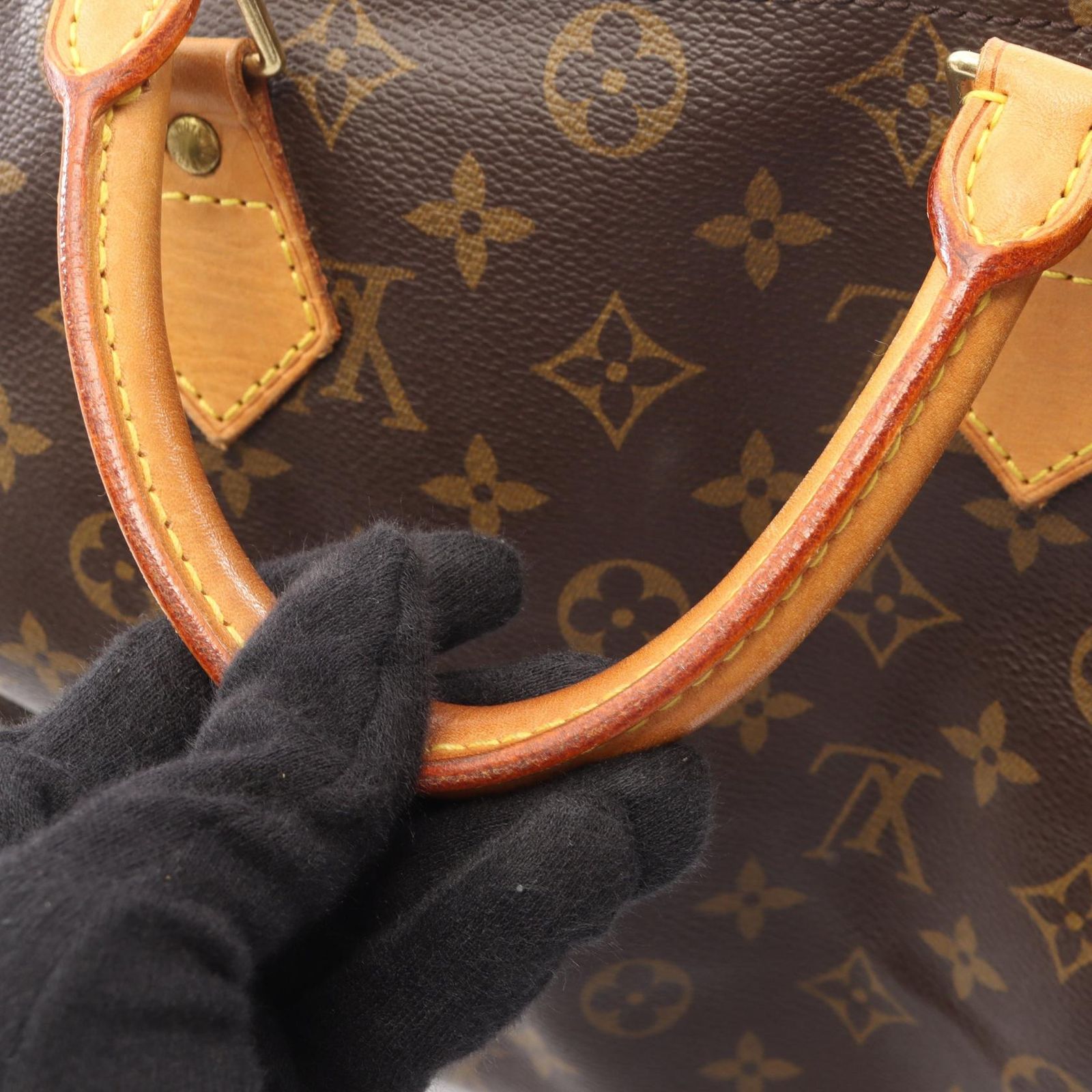 ルイ・ヴィトン LOUIS VUITTON ハンドバッグ スピーディ30 M41526 PVCコーティングキャンバス レザー スピーディ30 レディース Used B