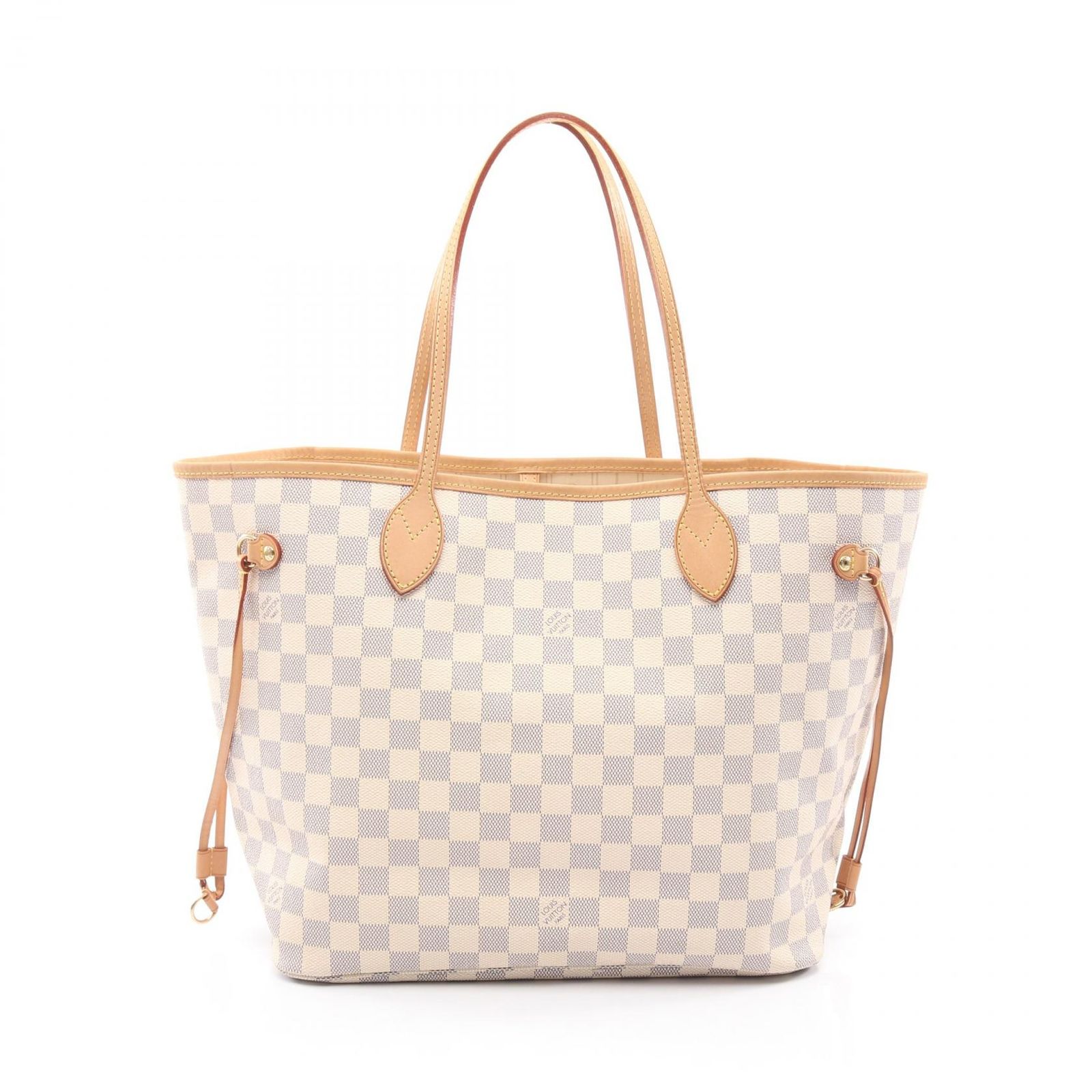 ルイ・ヴィトン LOUIS VUITTON トートバッグ ネヴァーフルMM ダミエアズール N51107 PVCコーティングキャンバス レザー ネヴァーフルMM レディース Used B