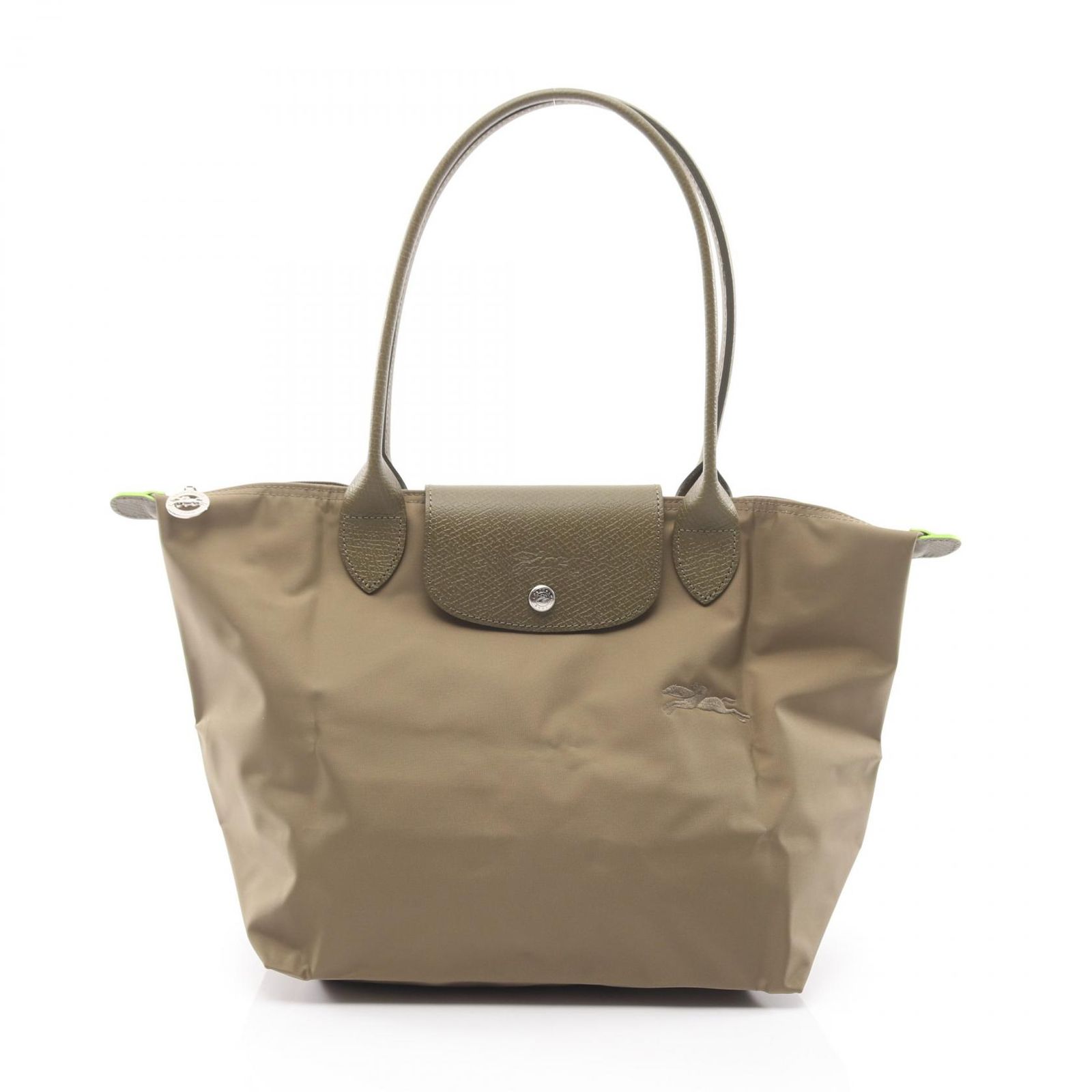 ロンシャン Longchamp トートバッグ ル プリアージュ グリーン M L2605919M04 カーキグリーン キャンバス レザー ル プリアージュ グリーン ショルダーバッグ M レディース