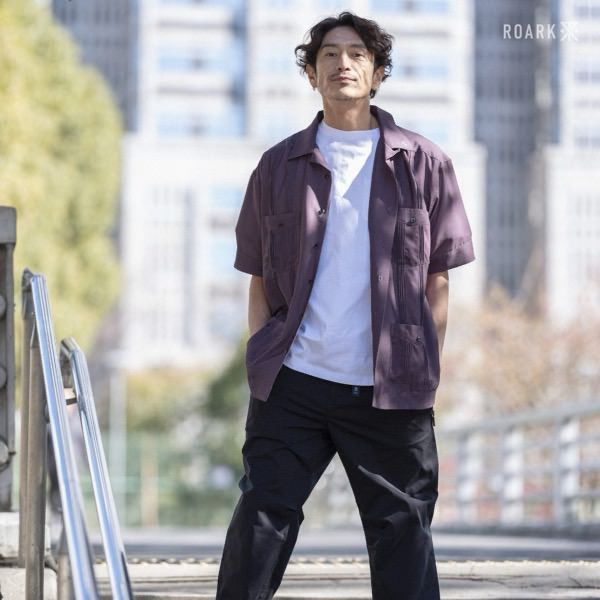 ROARK GONZO CUBA S/S COLOR: DARK BURGANDY ロアーク RWJ1202-DBG Lサイズ 新品 未使用