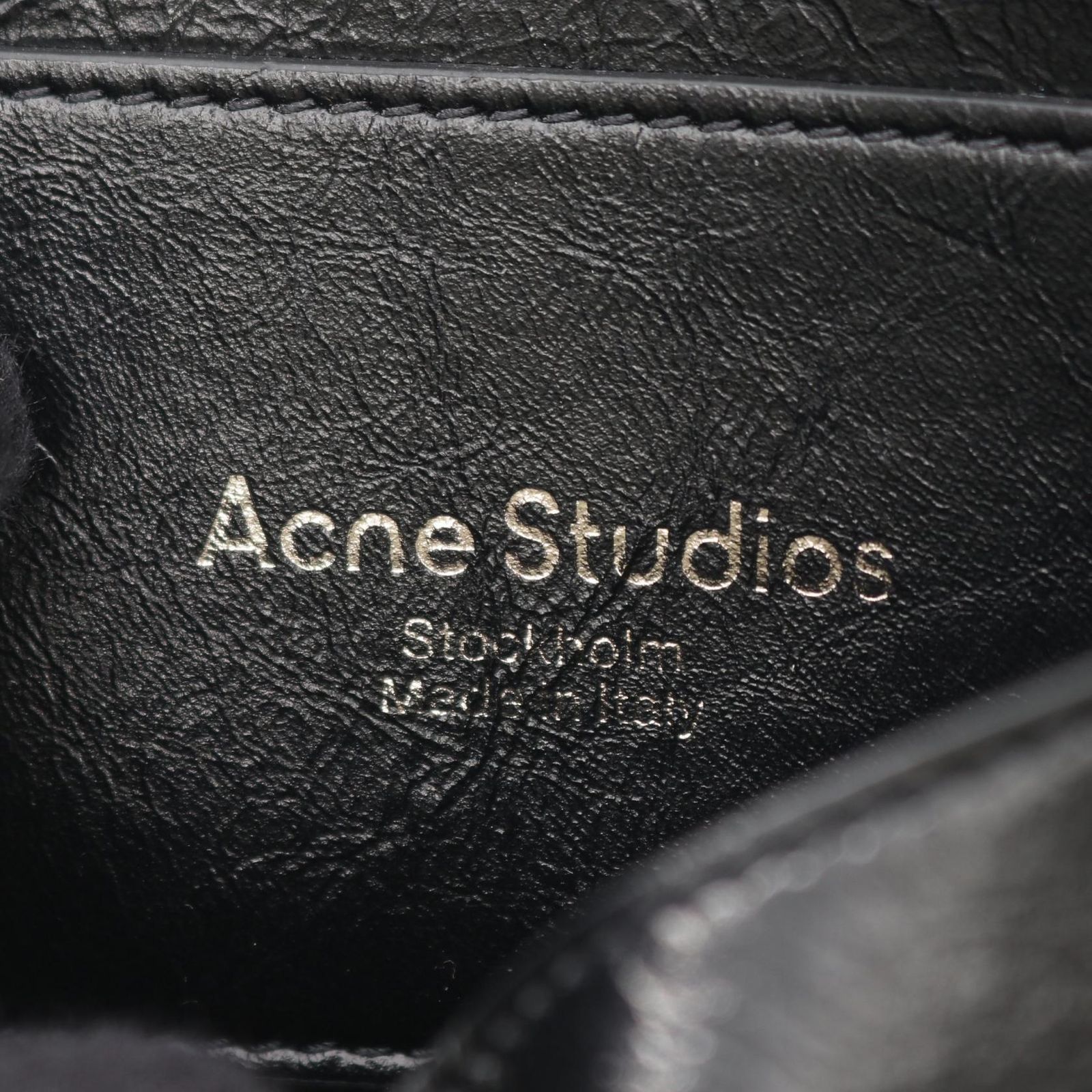 アクネストゥディオズ ACNE STUDIOS ハンドバッグ マルチポケット マイクロ ブラック レザー Multipocket 2wayハンドバッグ レディース Used A アクネストゥディオズ ACNE STUDIOS ハンドバッグ マルチポケット マイクロ ブラック レザー Multipocket 2wayハンドバッグ レディース Used A