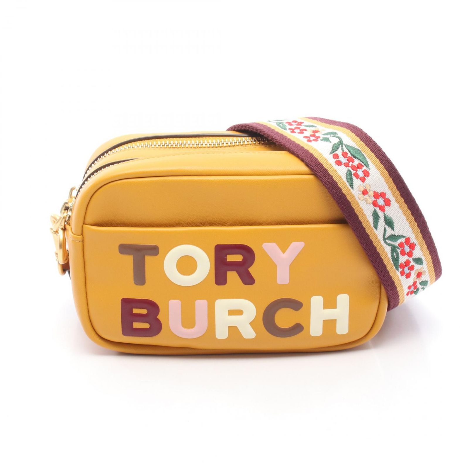 トリーバーチ Tory Burch ショルダーバッグ ペリー ハイフリークエンシー ミニ イエロー レザー ショルダーバッグ レディース Used A