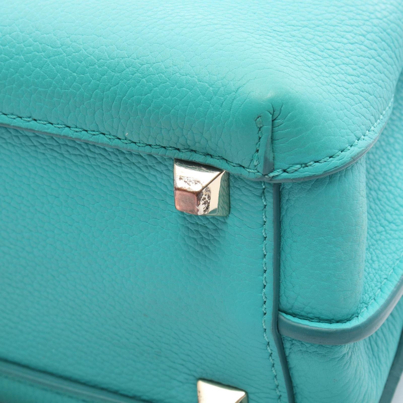 エム・シー・エム MCM ハンドバッグ MILLA ミラ 2WAY グリーン レザー 2wayショルダー レディース Used B