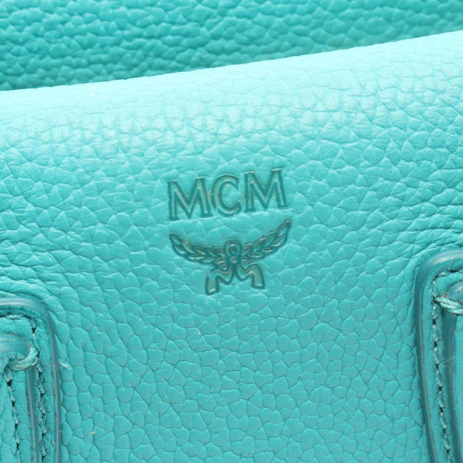 エム・シー・エム MCM ハンドバッグ MILLA ミラ 2WAY グリーン レザー 2wayショルダー レディース Used B