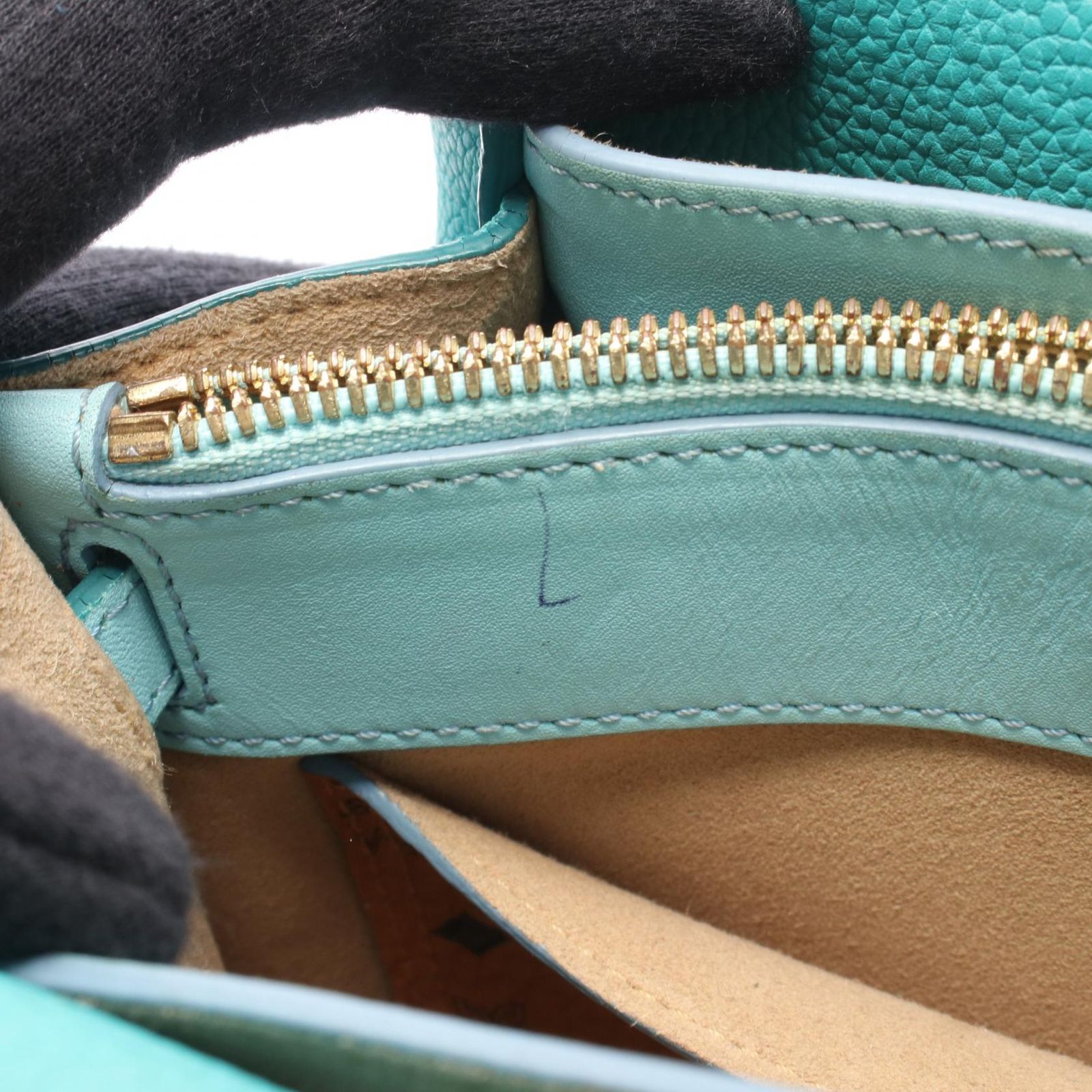 エム・シー・エム MCM ハンドバッグ MILLA ミラ 2WAY グリーン レザー 2wayショルダー レディース Used B