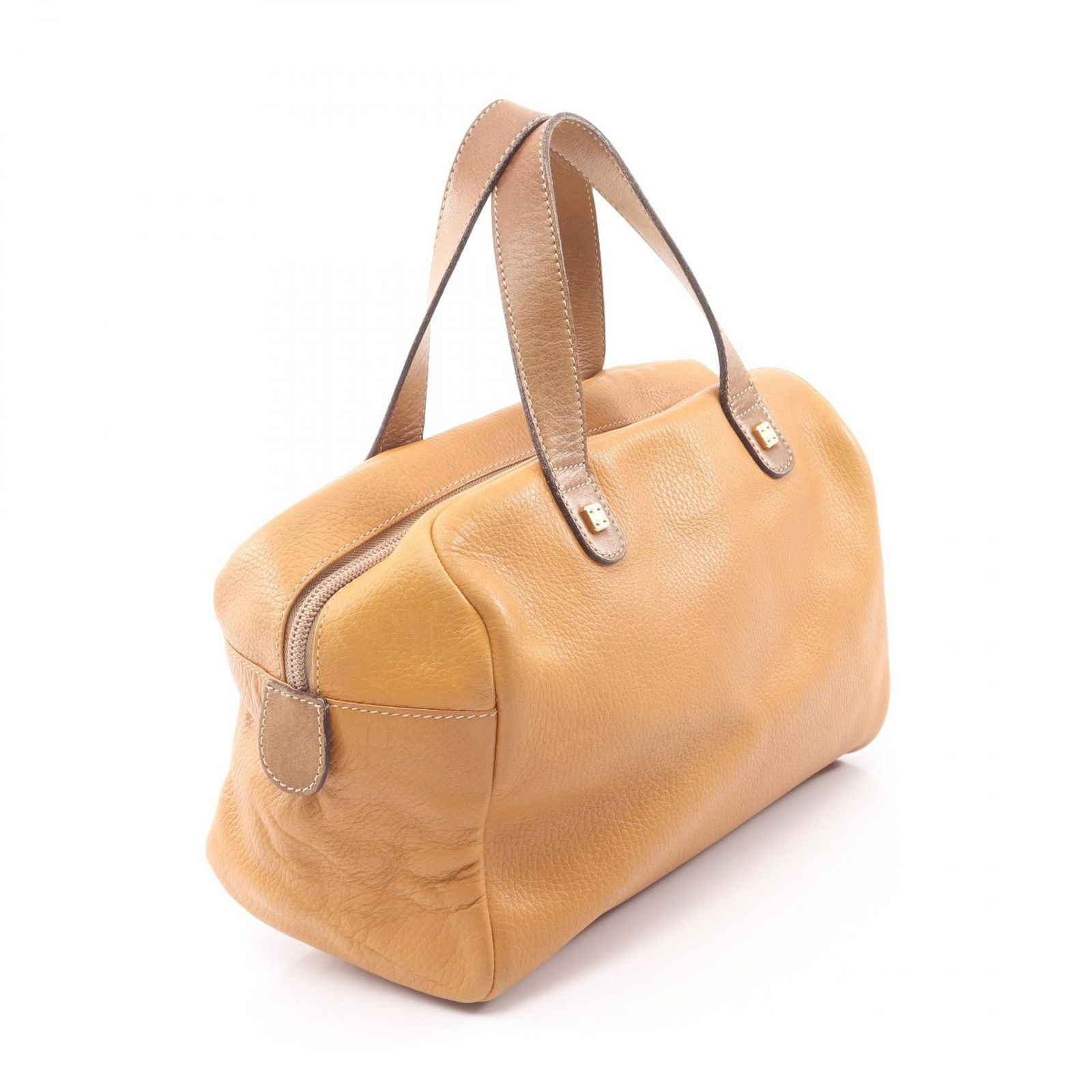 ロエベ LOEWE ハンドバッグ アナグラム イエローブラウン レザー アナグラム ミニボストン レディース Used B ロエベ LOEWE ハンドバッグ アナグラム イエローブラウン レザー アナグラム ミニボストン レディース Used B