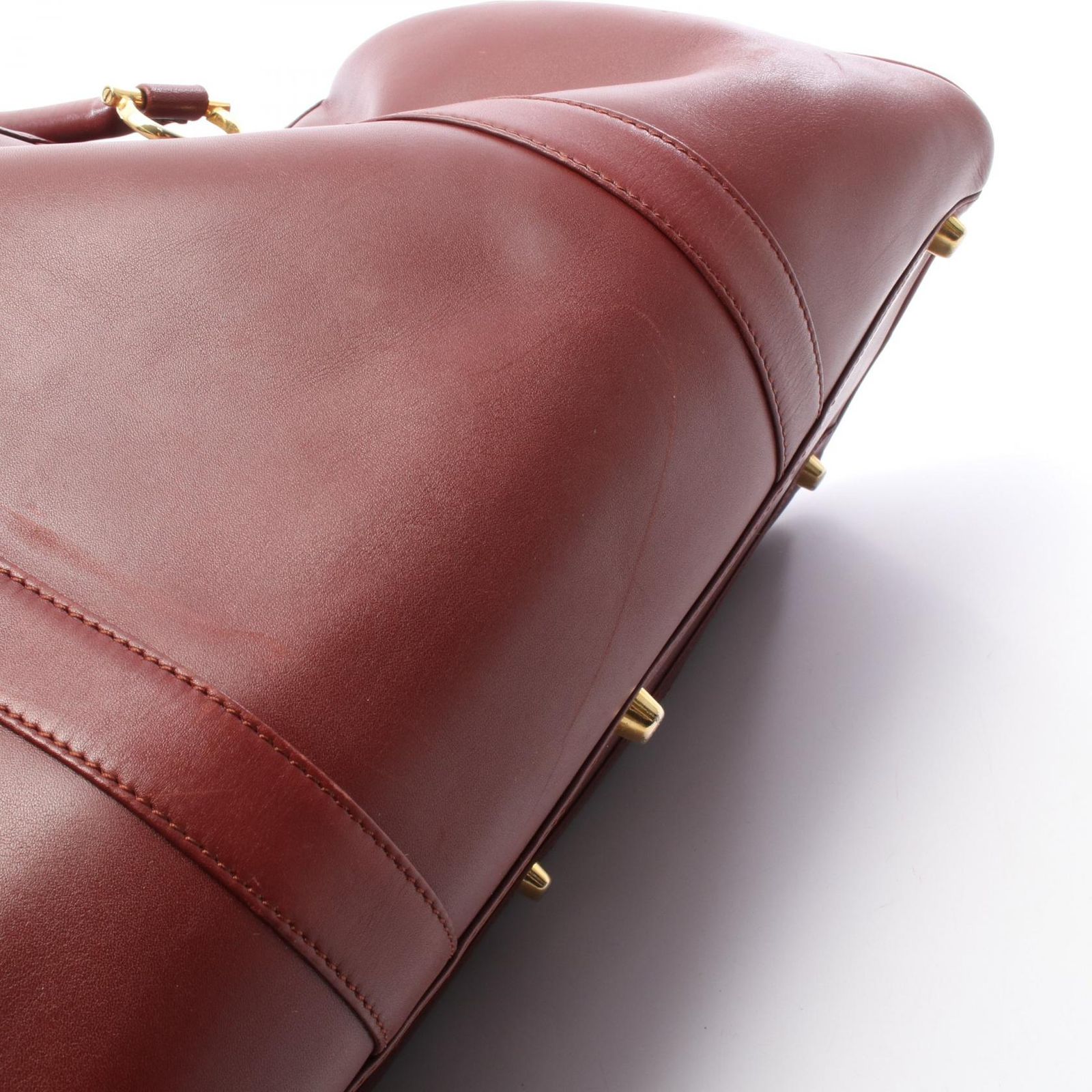 カルティエ CARTIER ボストンバッグ マストライン ボルドー レザー マスト ボストン レディース Used B カルティエ CARTIER ボストンバッグ マストライン ボルドー レザー マスト ボストン レディース Used B