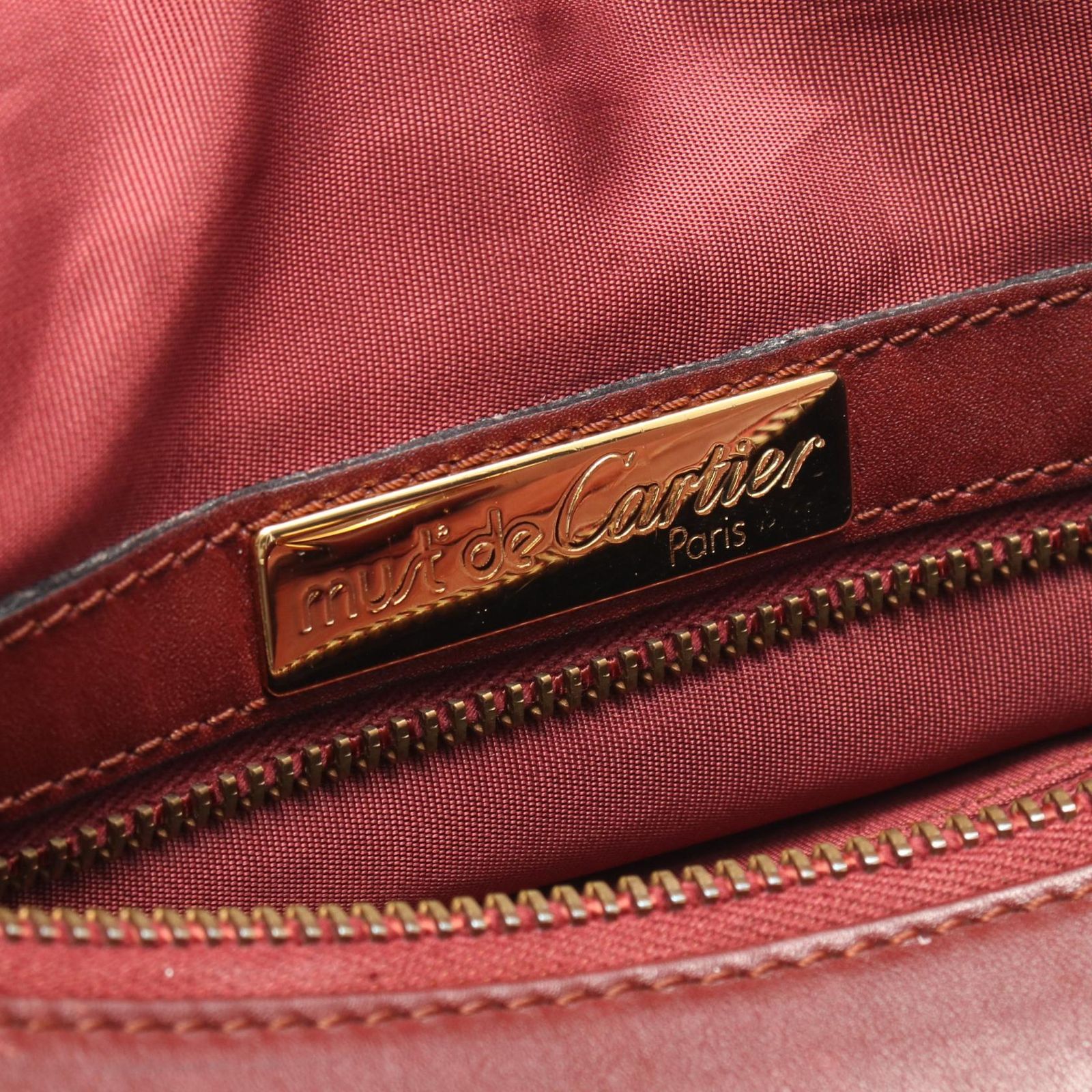 カルティエ CARTIER ボストンバッグ マストライン ボルドー レザー マスト ボストン レディース Used B カルティエ CARTIER ボストンバッグ マストライン ボルドー レザー マスト ボストン レディース Used B
