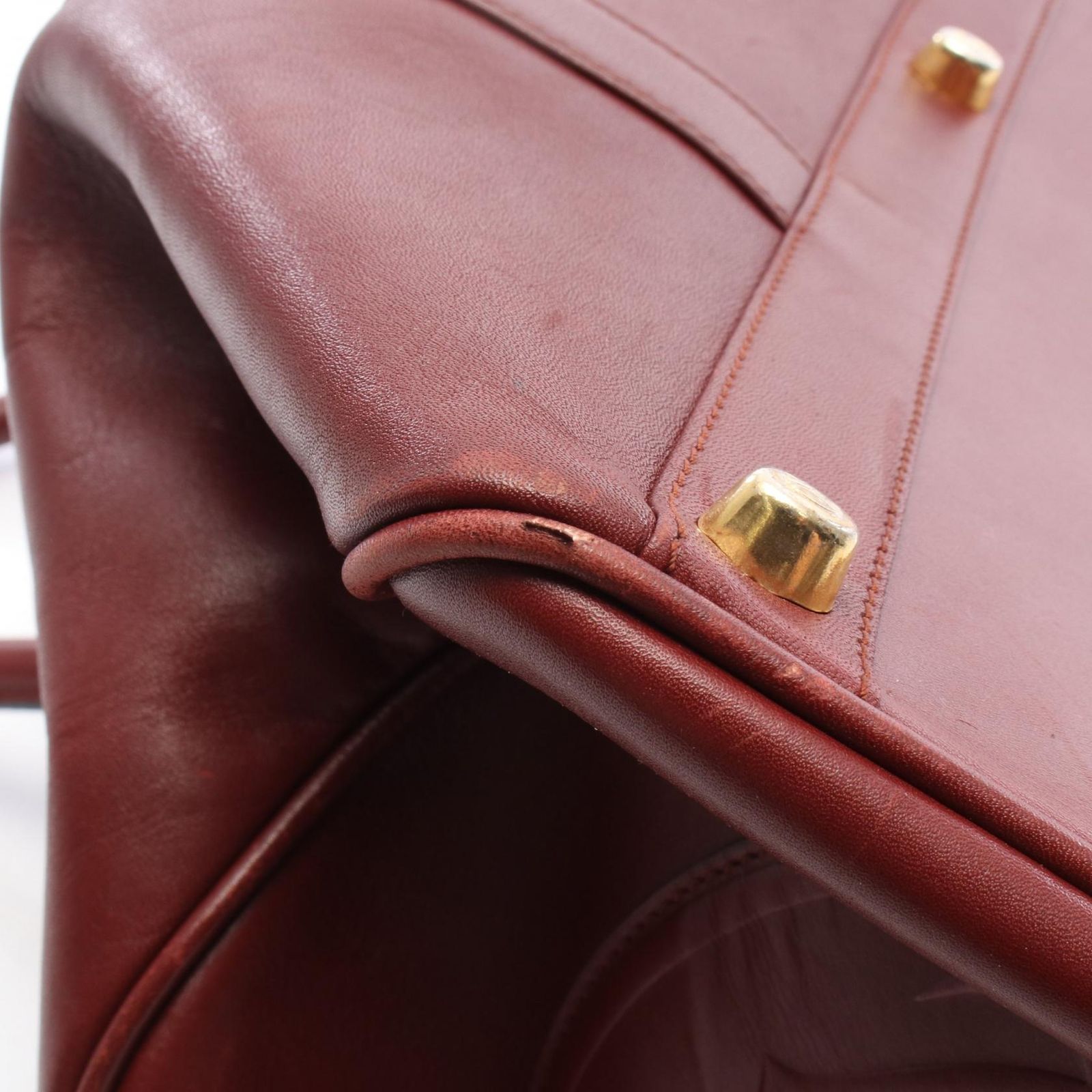 カルティエ CARTIER ボストンバッグ マストライン ボルドー レザー マスト ボストン レディース Used B カルティエ CARTIER ボストンバッグ マストライン ボルドー レザー マスト ボストン レディース Used B