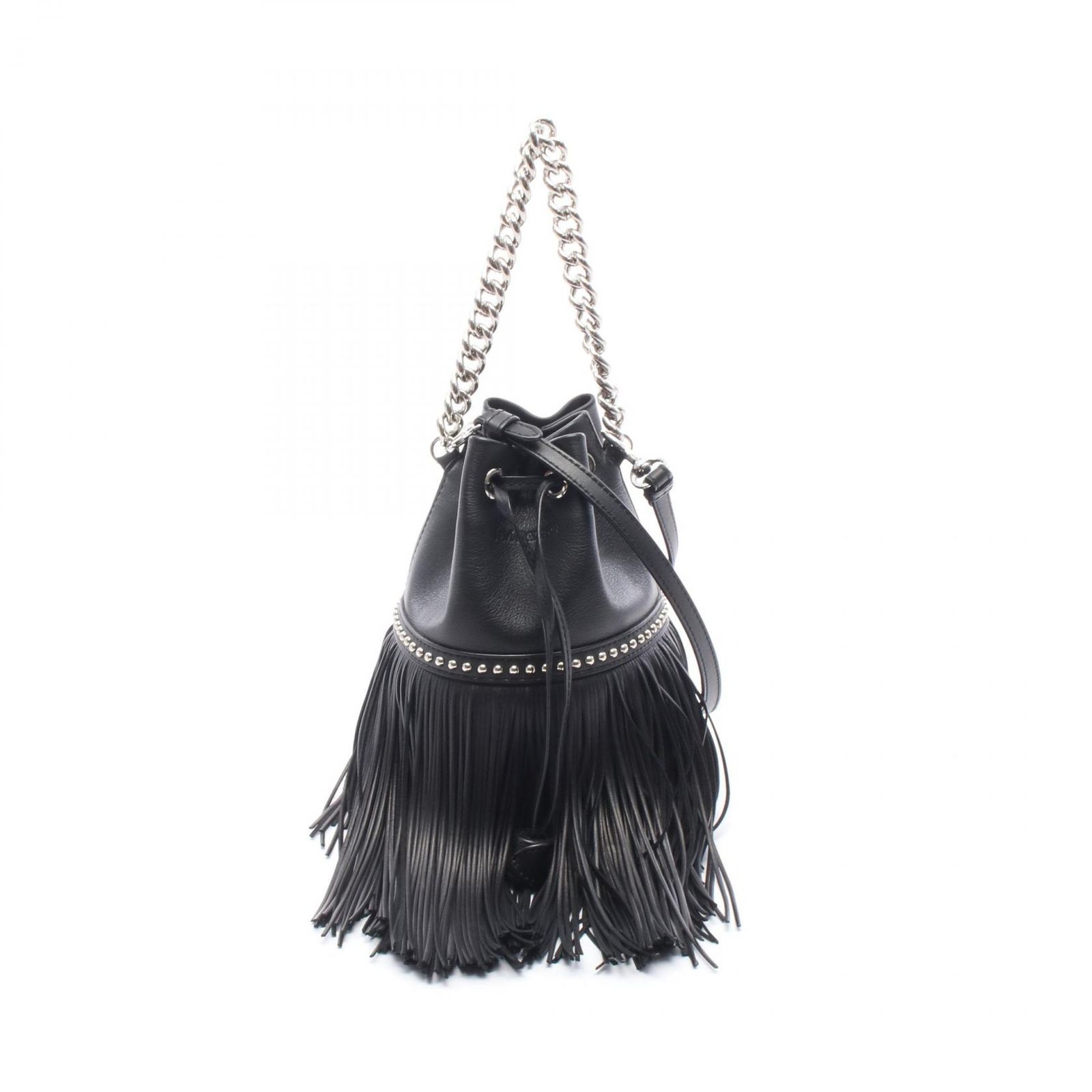 ジェイアンドエムデヴィッドソン J&M Davidson ハンドバッグ FRINGE CARNIVAL MINI フリンジカーニバル ミニ 2WAY 1856N 7502 ブラック レザー フリンジ カーニバル ミニ