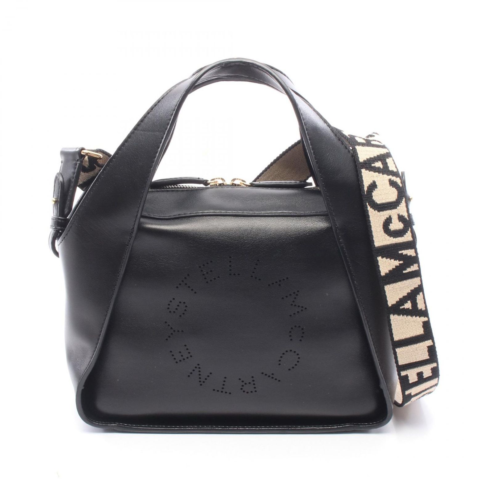 ステラマッカートニー Stella McCartney ハンドバッグ ステラロゴ ミディアム 2WAY 700267 ブラック その他 ステラロゴ 2wayショルダー レディース Used A