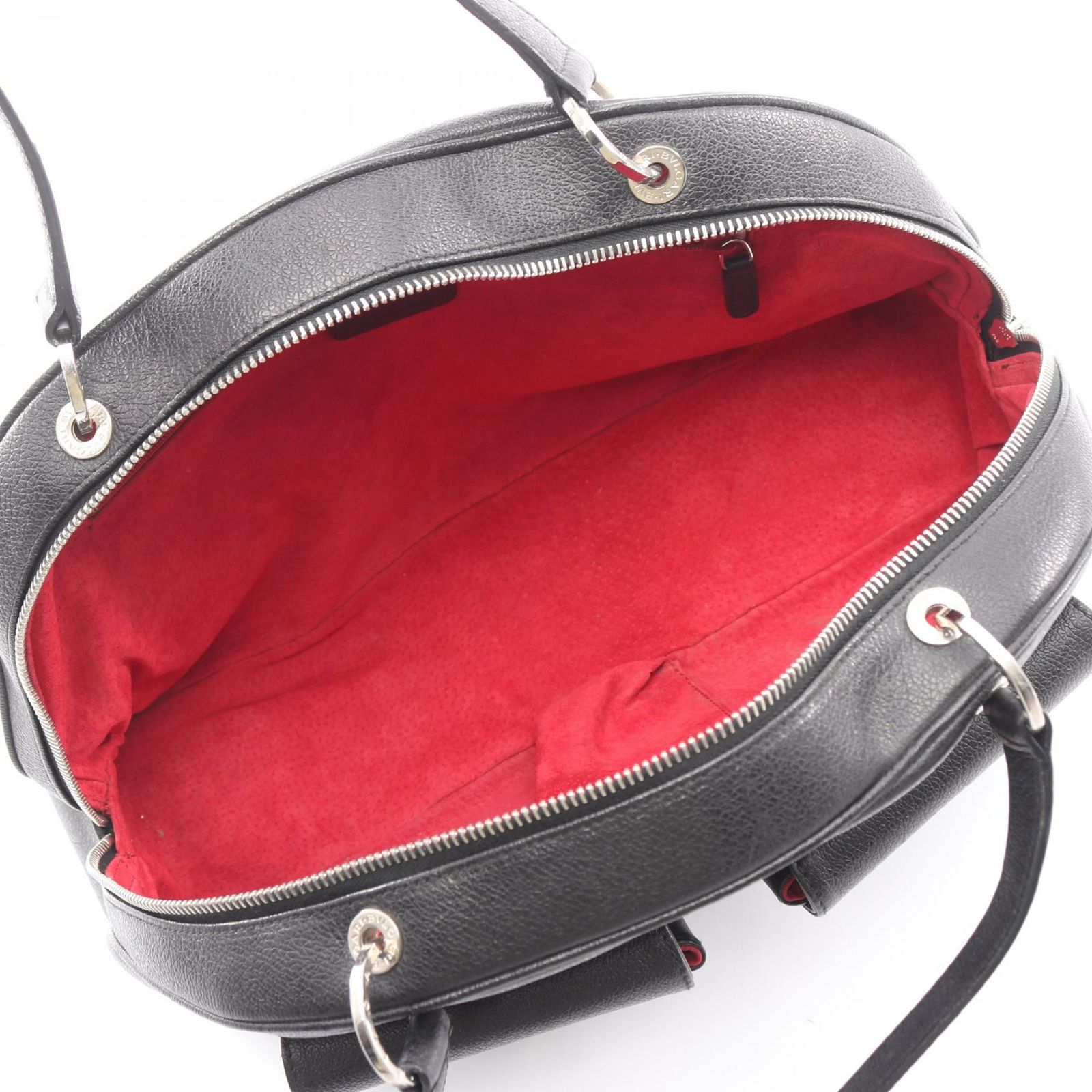 ブルガリ BVLGARI ハンドバッグ ブルガリブルガリ ブラック レザー ハンドバッグ レディース Used B