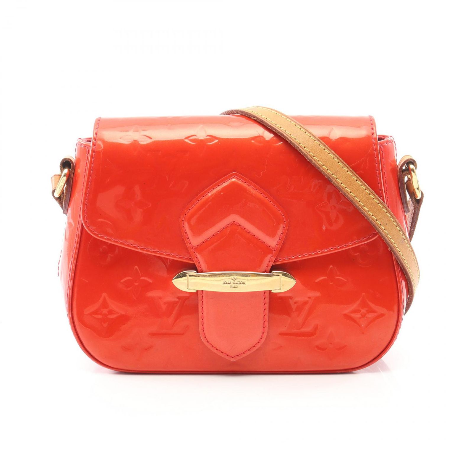ルイ・ヴィトン LOUIS VUITTON ショルダーバッグ ベルフラワーPM M91728 ルージュグルナディーヌ レザー ベルフラワーPM レディース Used B