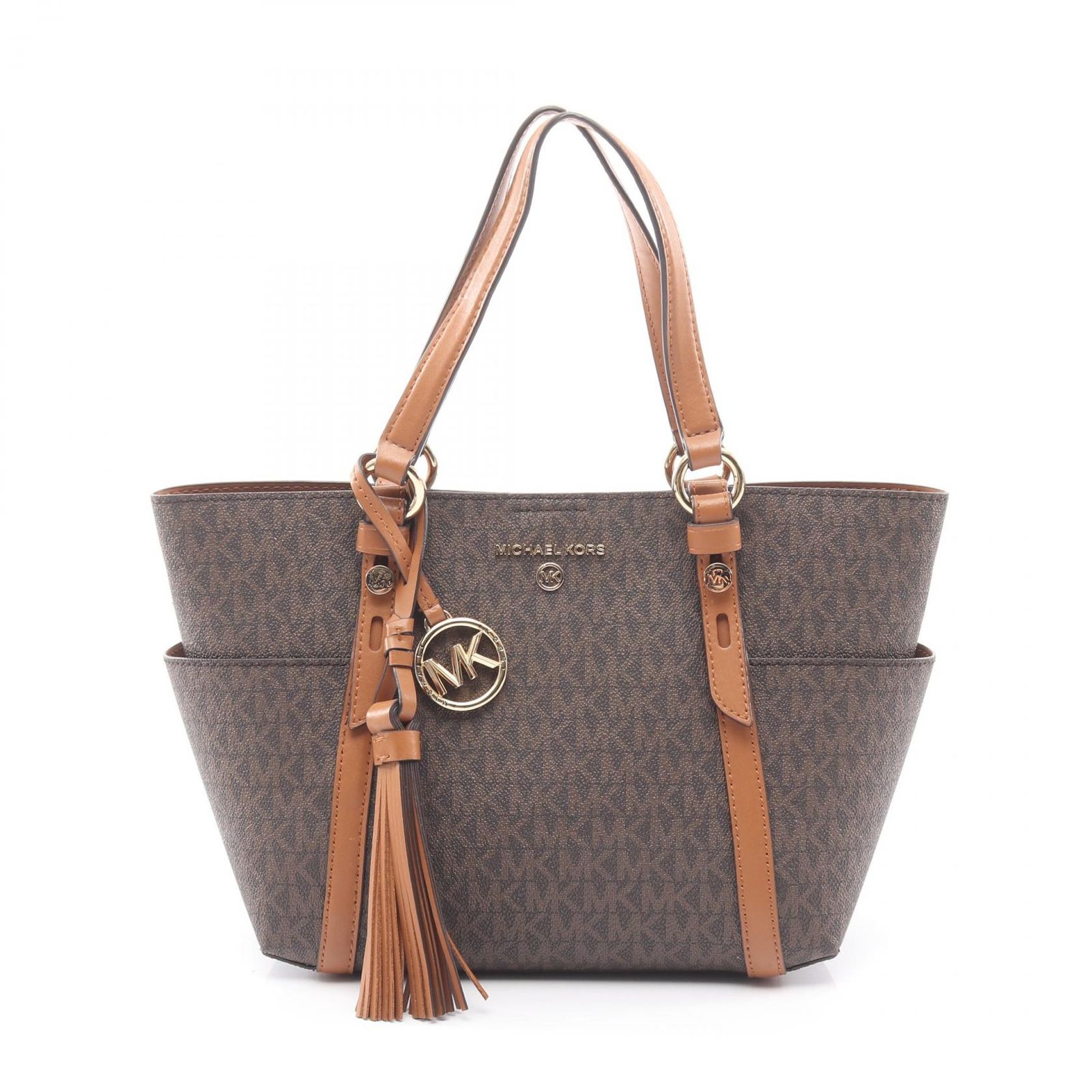 マイケルコース Michael Kors ハンドバッグ Sullivan Small サリバン スモール 2WAY 30T0GNXT0B ブラウン PVCコーティングキャンバス レザー サリバン スモール トート レディース
