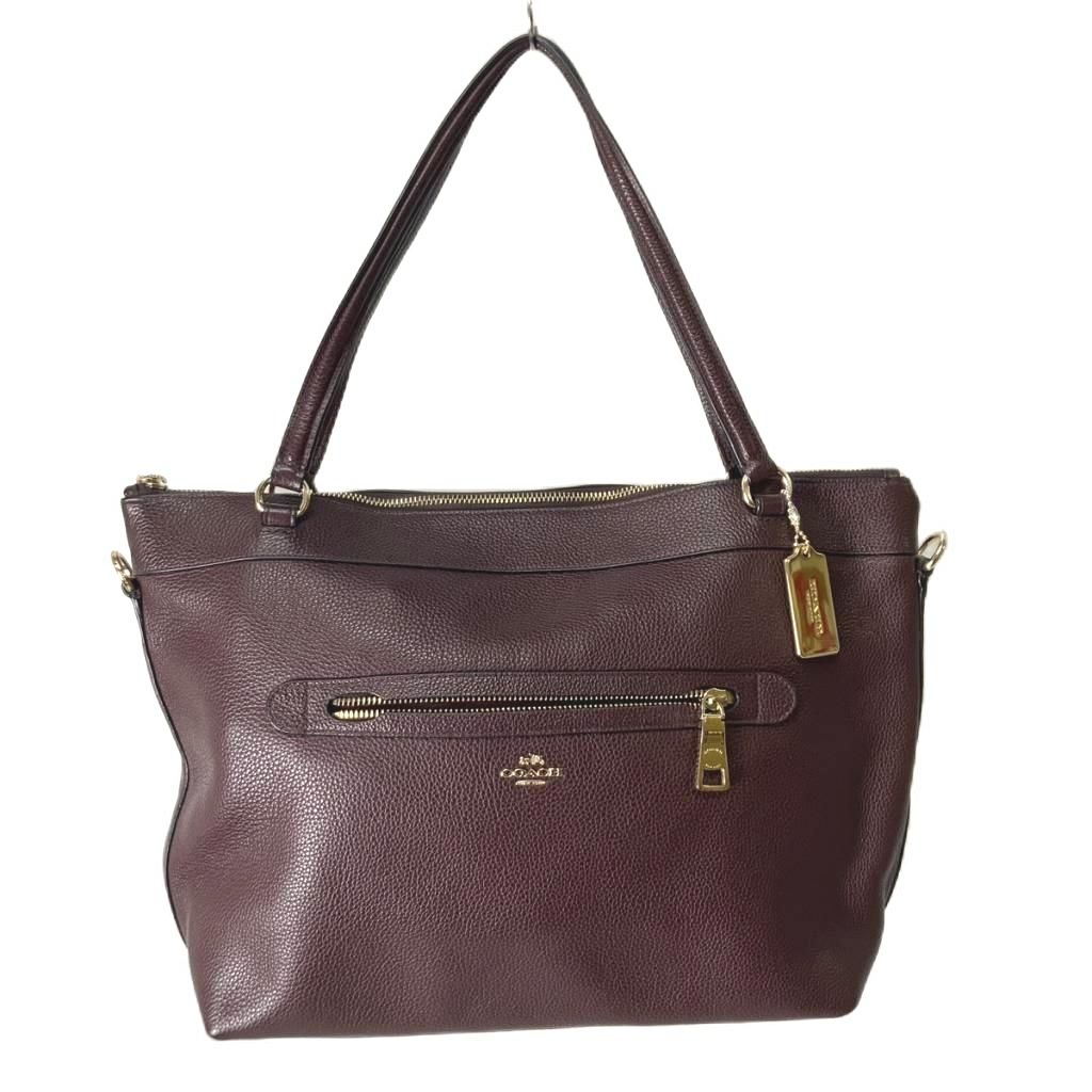 コーチ COACH テイラートートバッグ ショルダーバッグ 2WAY ボルドー F54687
