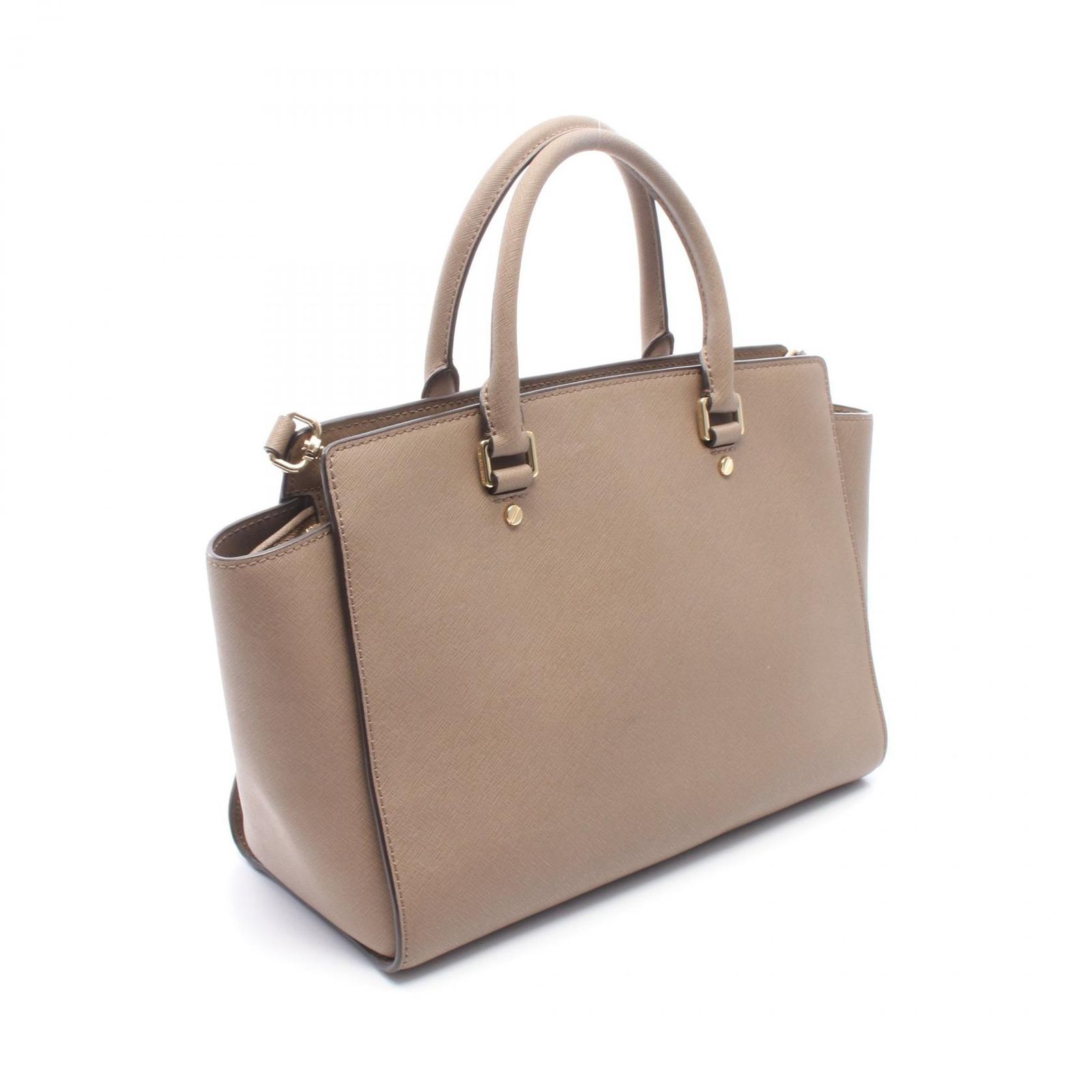 マイケルコース Michael Kors ハンドバッグ SELMA セルマ ラージ 2WAY ブラウン レザー 2wayハンド レディース Used A マイケルコース Michael Kors ハンドバッグ SELMA セルマ ラージ 2WAY ブラウン レザー 2wayハンド レディース Used A