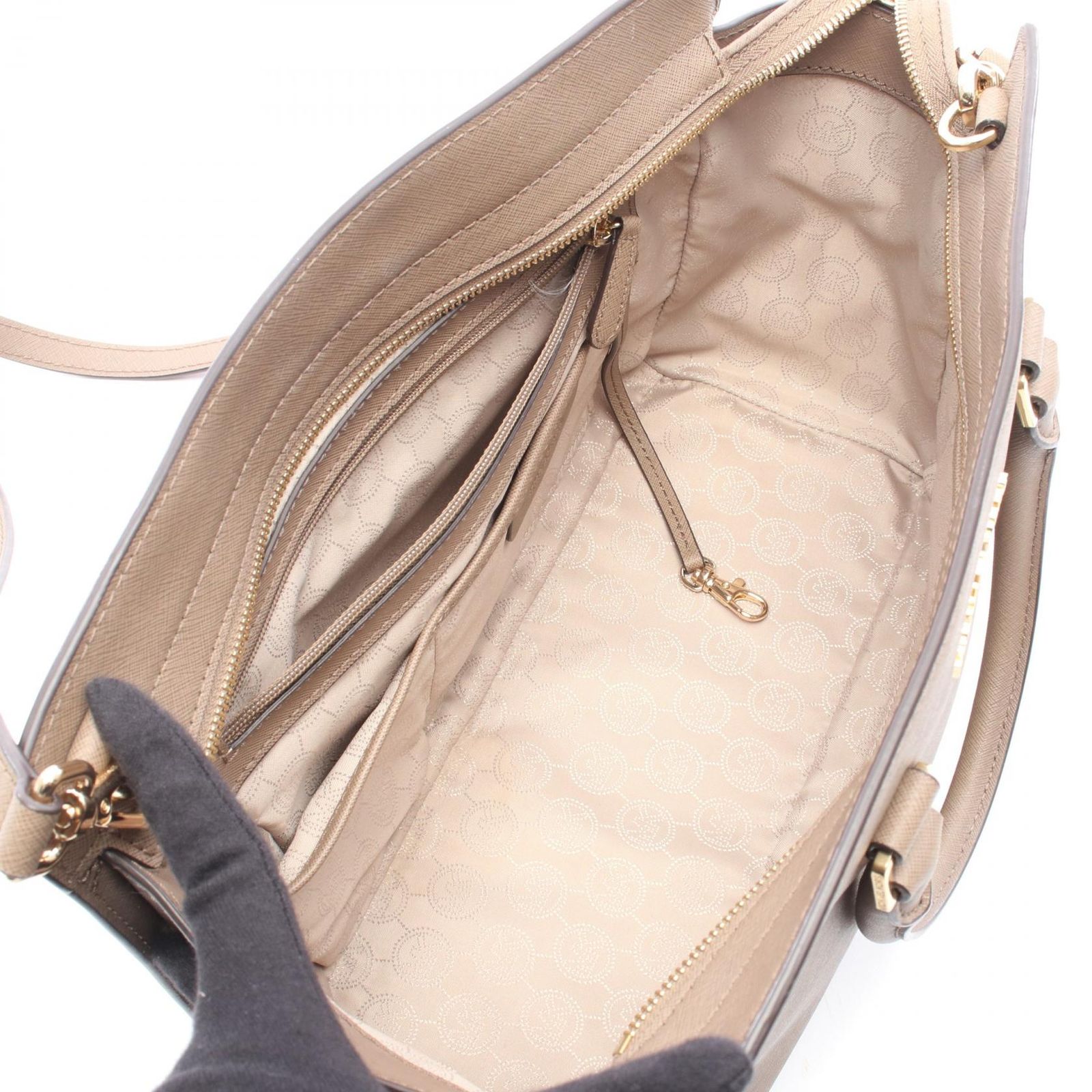 マイケルコース Michael Kors ハンドバッグ SELMA セルマ ラージ 2WAY ブラウン レザー 2wayハンド レディース Used A マイケルコース Michael Kors ハンドバッグ SELMA セルマ ラージ 2WAY ブラウン レザー 2wayハンド レディース Used A