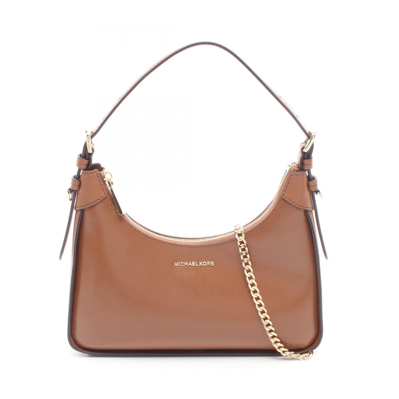 マイケルコース Michael Kors ハンドバッグ ウィルマ 241228 ブラウン レザー ウィルマ 2wayショルダー レディース Used A