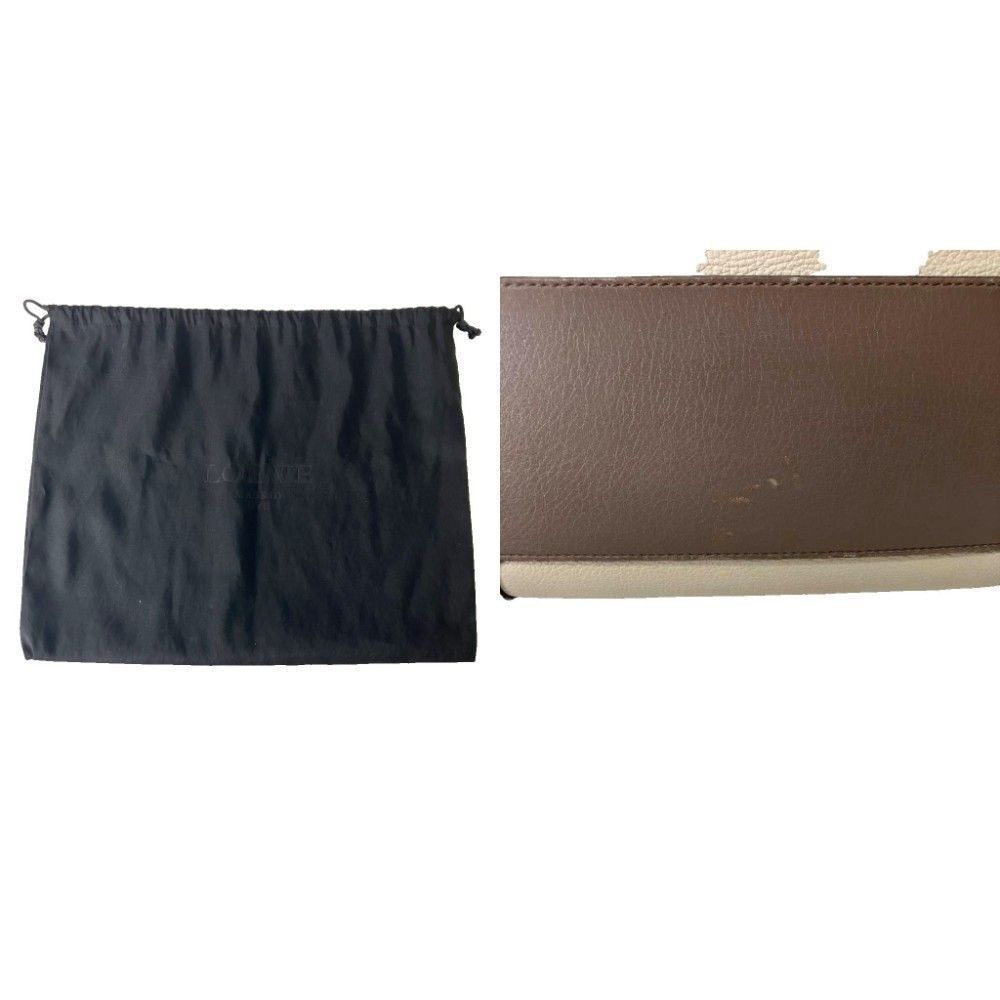 ロエベ LOEWE アマソナ28 トリコロール ハンドバッグ 皮革 ベージュ ロエベ LOEWE アマソナ28 トリコロール ハンドバッグ 皮革 ベージュ