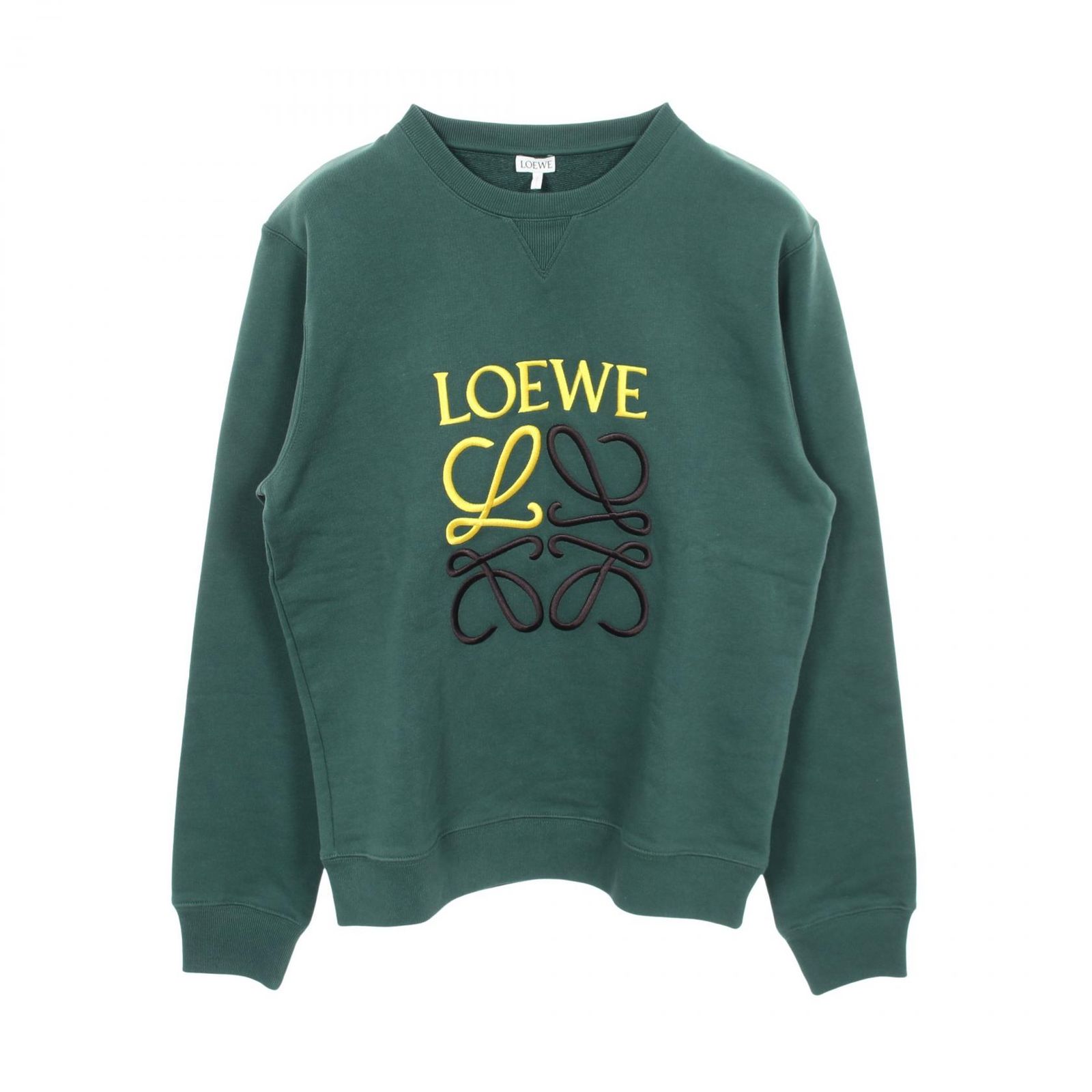 ロエベ LOEWE スウェット アナグラム エンブロイダリー コットン スウェット メンズ Used A