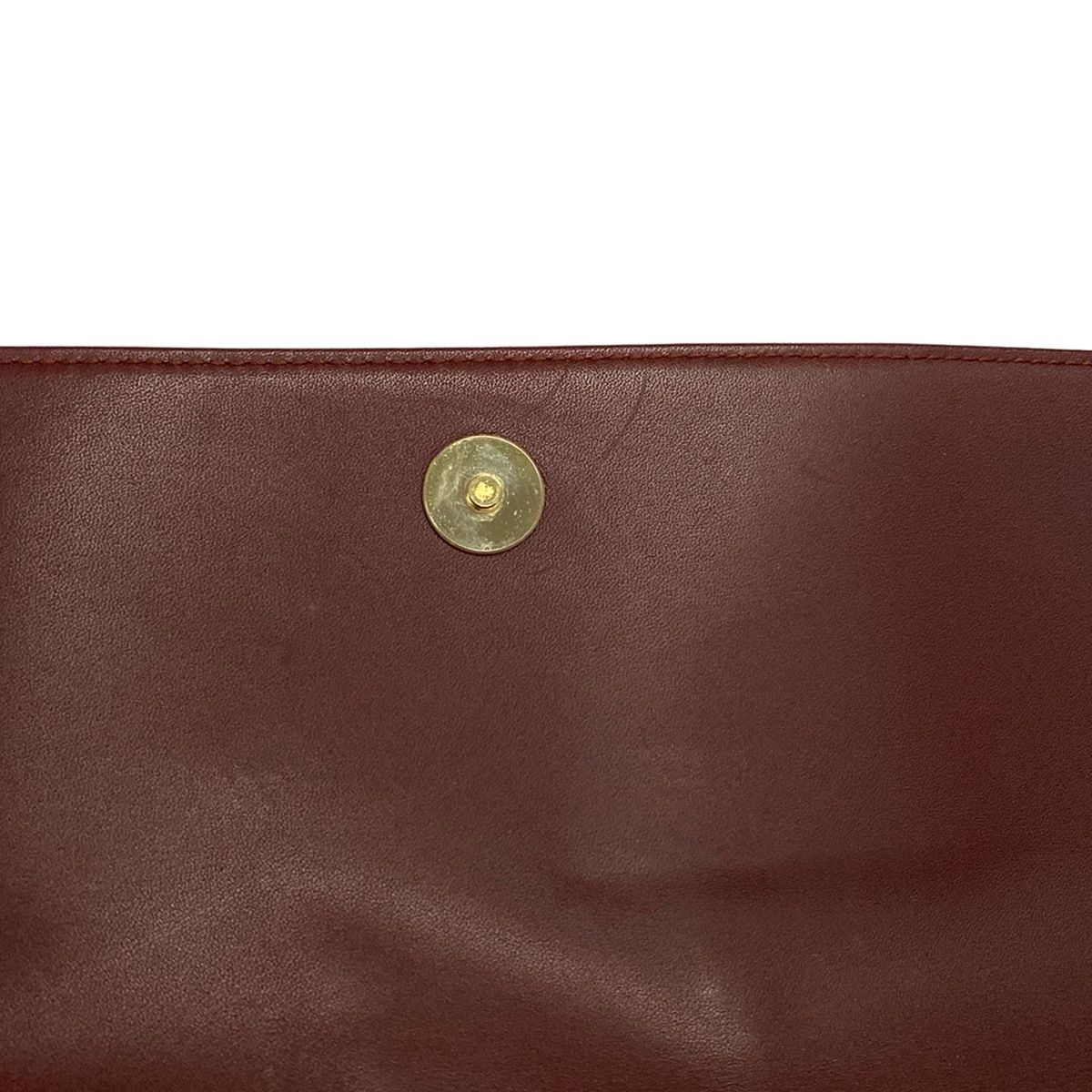 Cartier(カルティエ) ショルダーバッグ マストライン ボルドー レザー