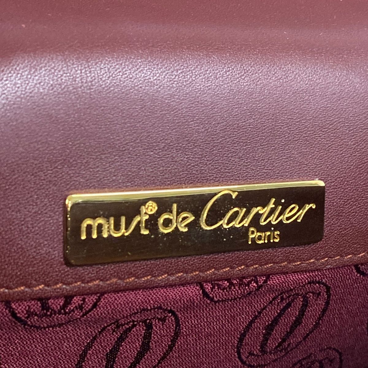 Cartier(カルティエ) ショルダーバッグ マストライン ボルドー レザー