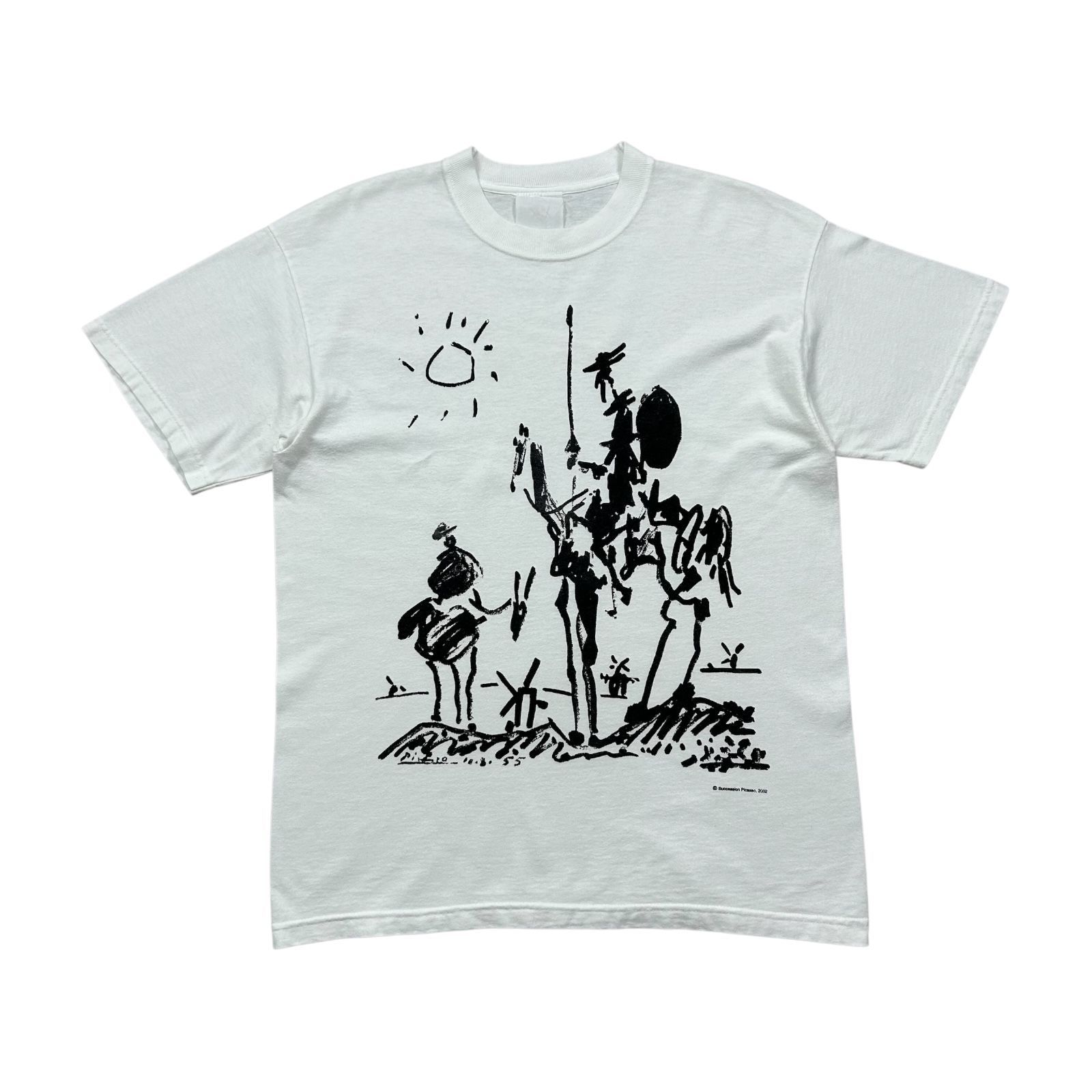 00s PABLO PICASSO DON QUIXOTE ピカソ アート Tシャツ 2002 SIZE M