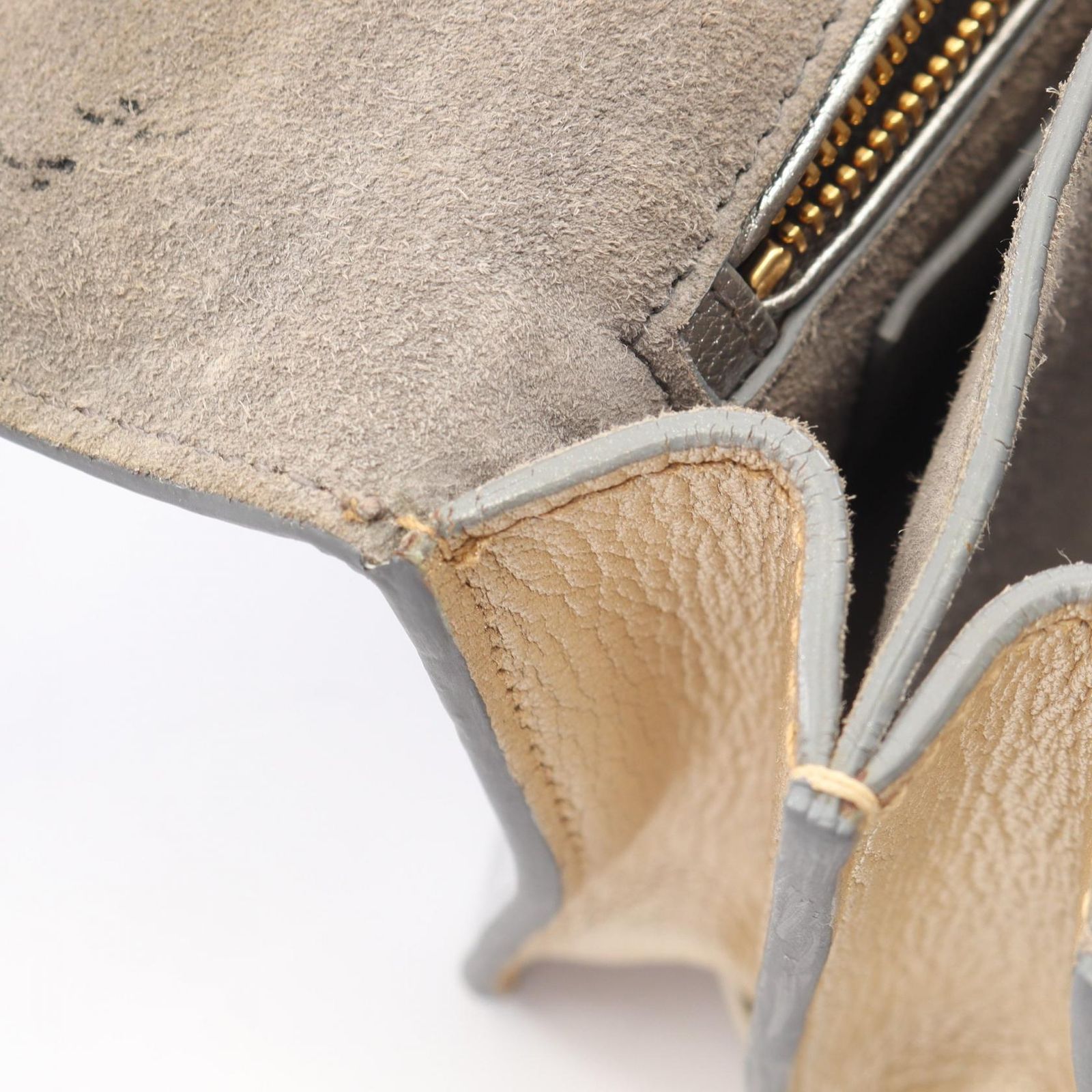 ミュウ ミュウ Miu Miu ショルダーバッグ MADRAS マドラス 5BH609 シルバー/ゴールド レザー マドラス ショルダーバッグ レディース Used B
