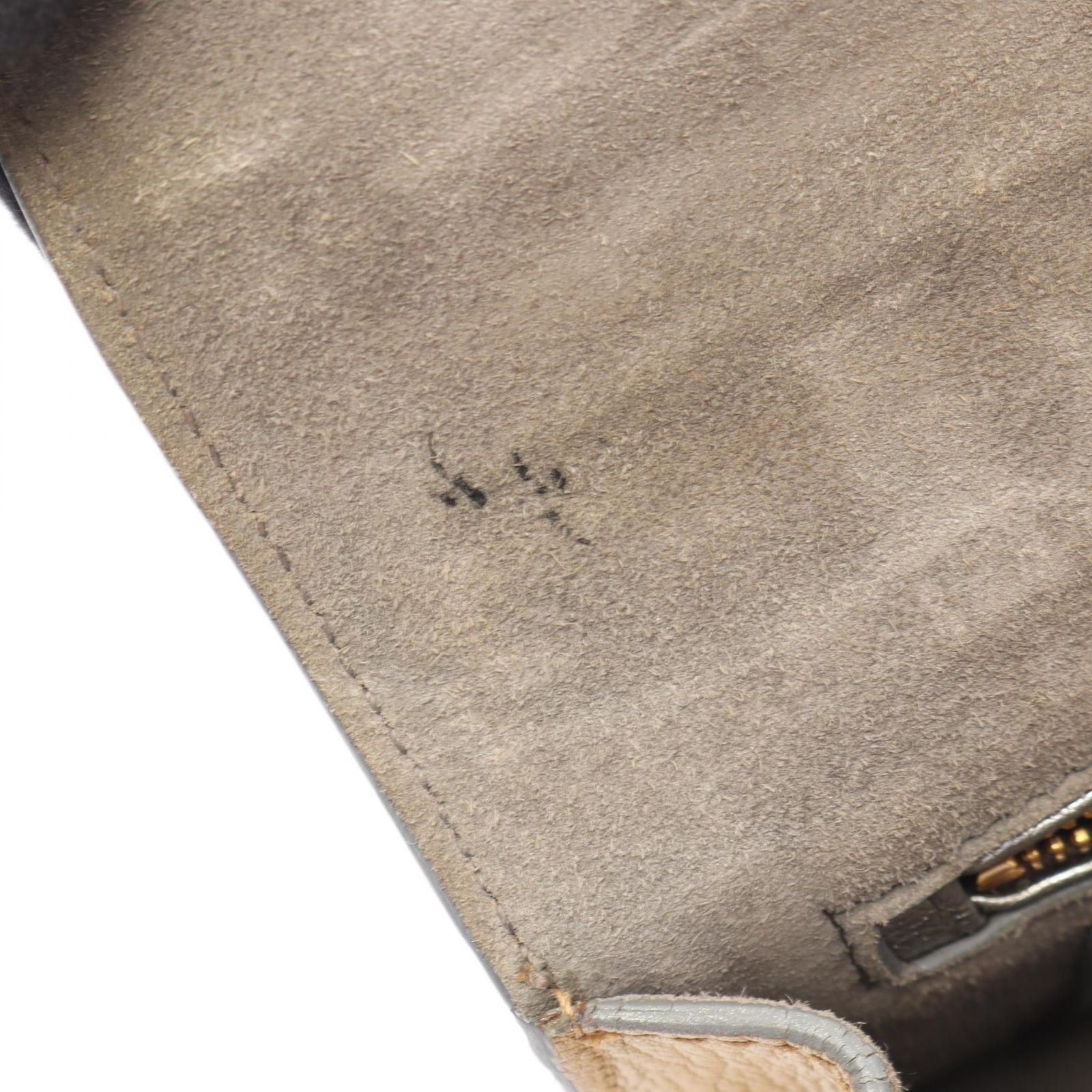 ミュウ ミュウ Miu Miu ショルダーバッグ MADRAS マドラス 5BH609 シルバー/ゴールド レザー マドラス ショルダーバッグ レディース Used B