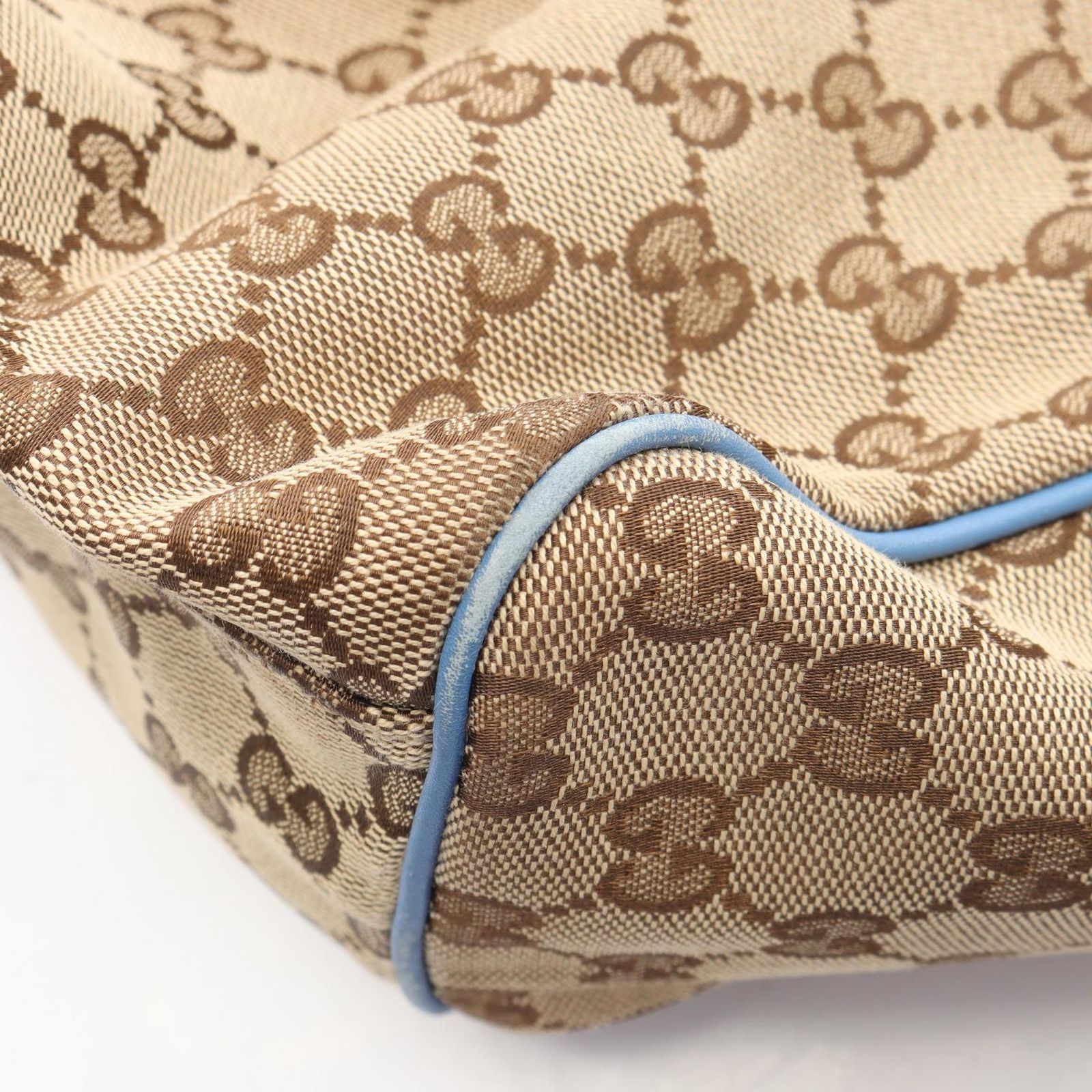 グッチ GUCCI ショルダーバッグ スーキー GGキャンバス 211943 ベージュ/ライトブルー キャンバス レザー スーキー トートバッグ レディース Used B グッチ GUCCI ショルダーバッグ スーキー GGキャンバス 211943 ベージュ/ライトブルー キャンバス レザー スーキー トートバッグ レディース Used B