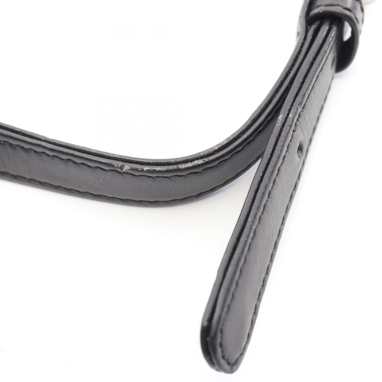 ブルガリ BVLGARI ショルダーバッグ ロゴマニア ブラック/アイボリー キャンバス レザー ロゴマニア ワンショルダー レディース Used B