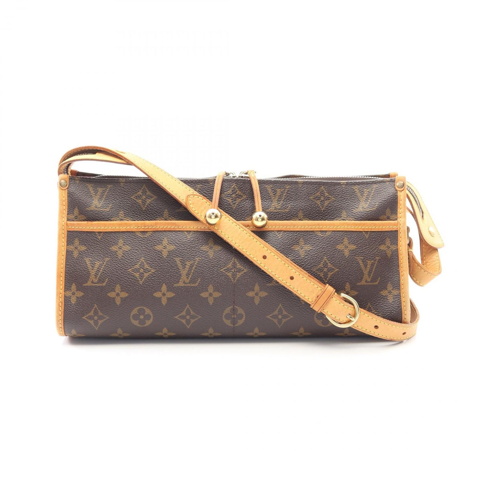 ルイ・ヴィトン LOUIS VUITTON ショルダーバッグ ポパンクール ロン M40008 PVCコーティングキャンバス レザー ポパンクール・ロン レディース Used B