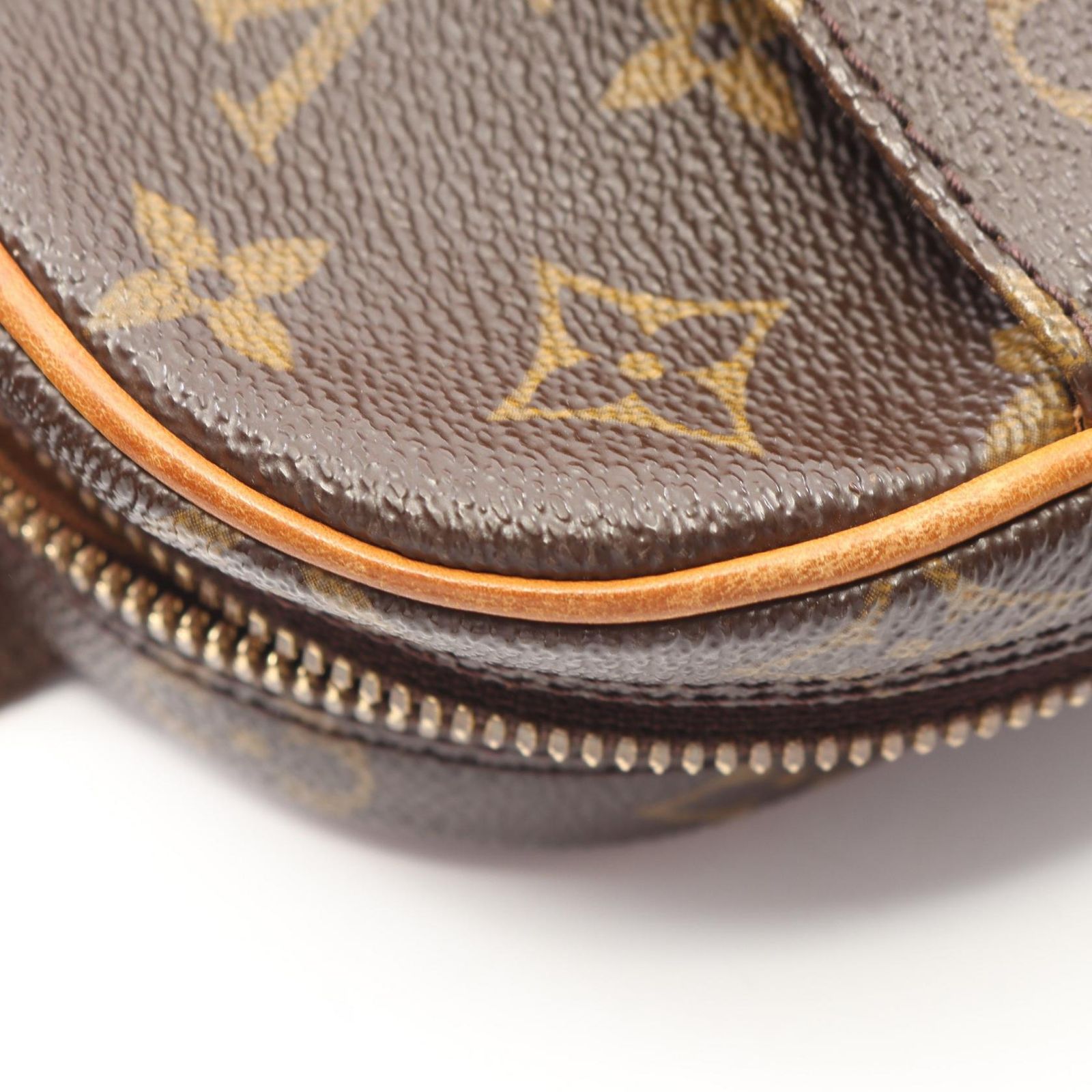 ルイ・ヴィトン LOUIS VUITTON ウエストバッグ ボディバッグ ポシェットガンジュ M51870 PVCコーティングキャンバス レザー ポシェット ガンジュ ユニセックス Used B