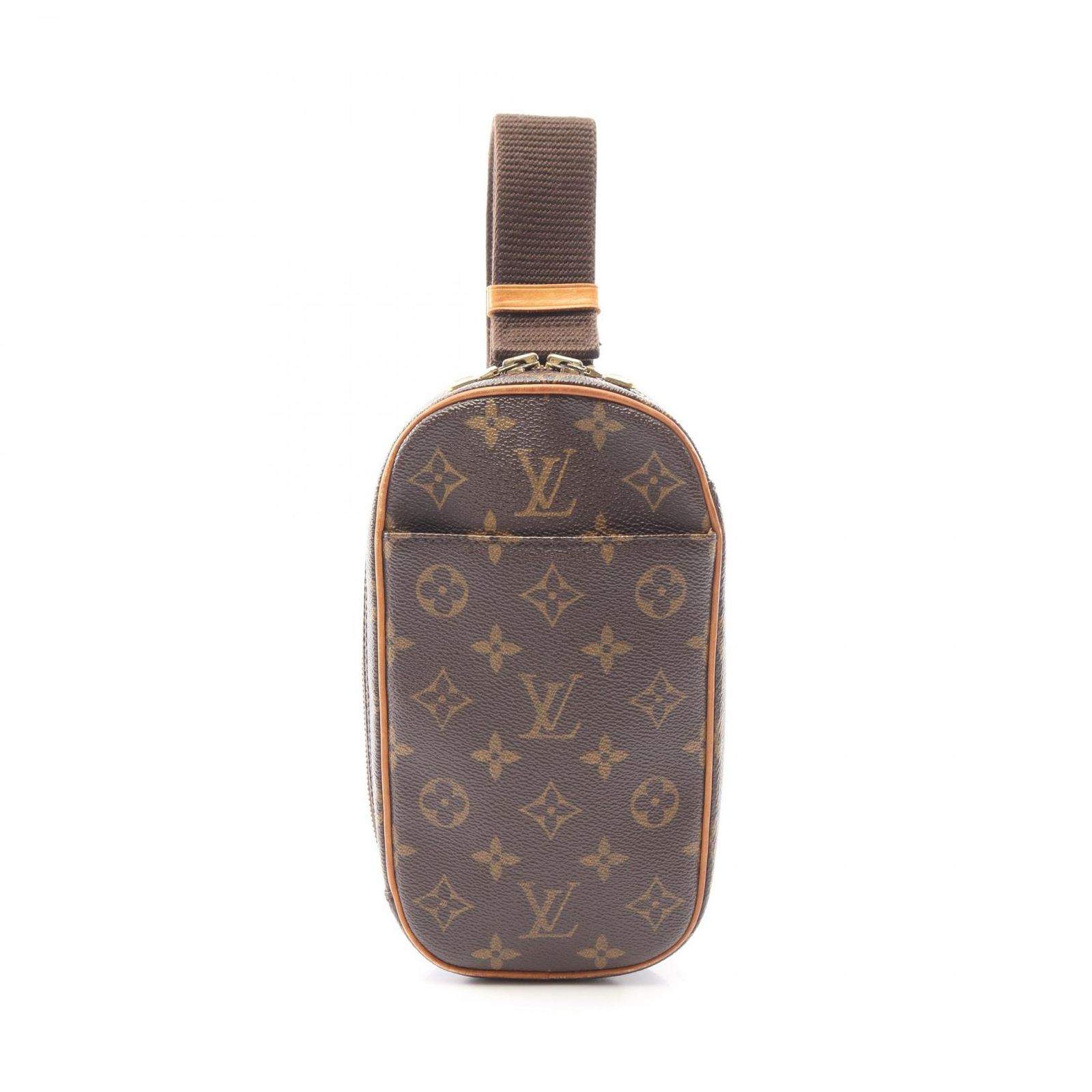 ルイ・ヴィトン LOUIS VUITTON ウエストバッグ ボディバッグ ポシェットガンジュ M51870 PVCコーティングキャンバス レザー ポシェット ガンジュ ユニセックス Used B