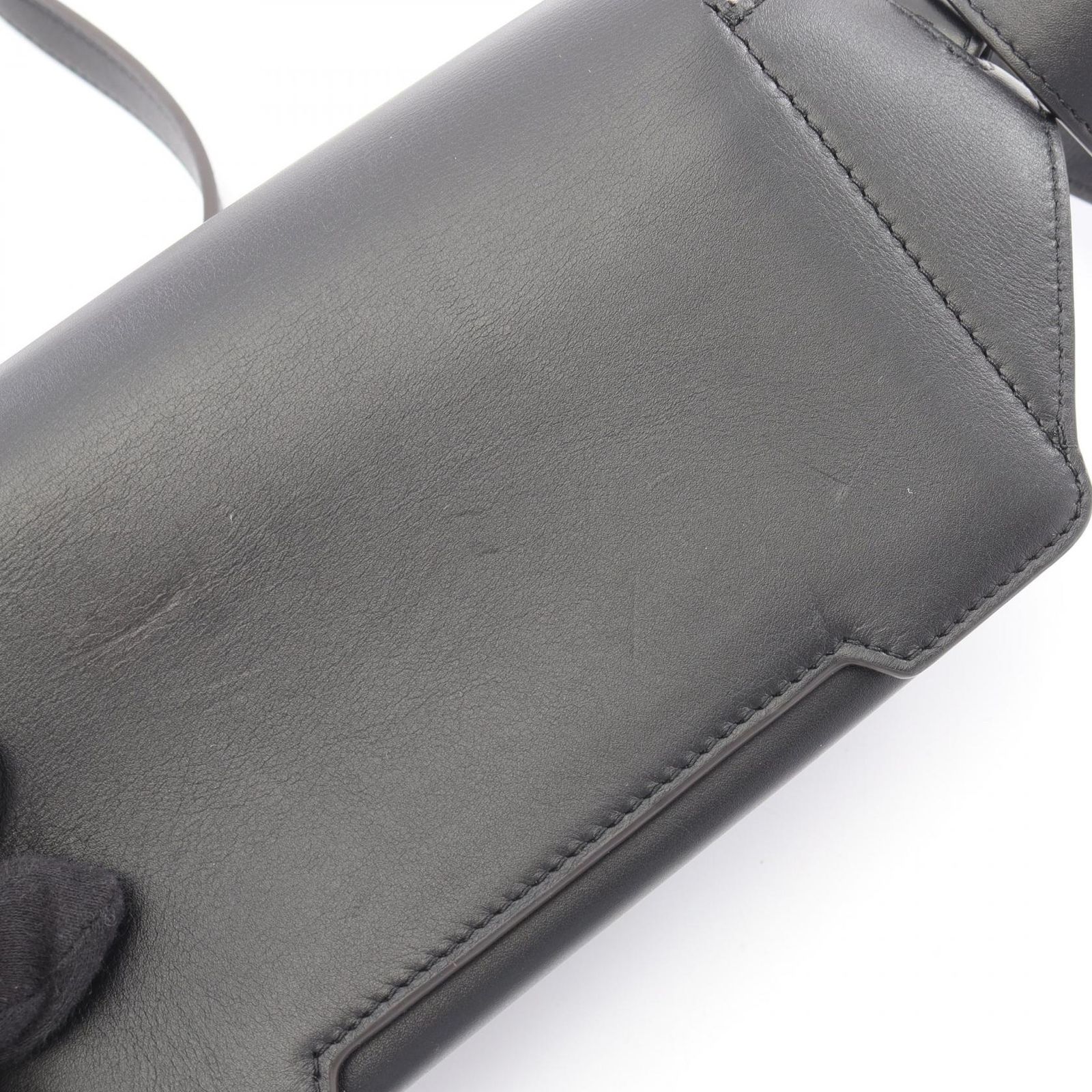 マルニ MARNI ウエストバッグ ボディバッグ トランカロー MUMQ0022U0 ブラック レザー トランカロー ショルダー メンズ Used A