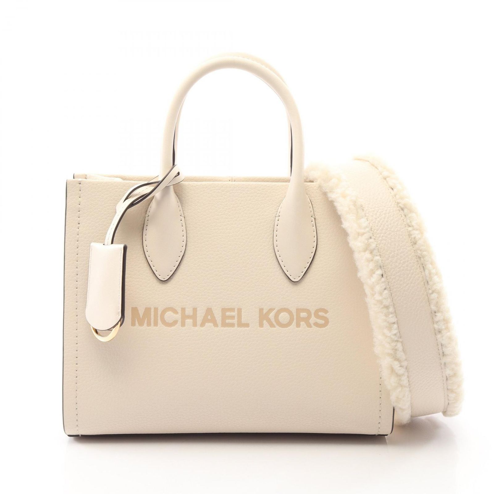 マイケルコース Michael Kors ハンドバッグ MIRELLA 2WAY アイボリー レザー MIRELLA 2wayハンド レディース Used A