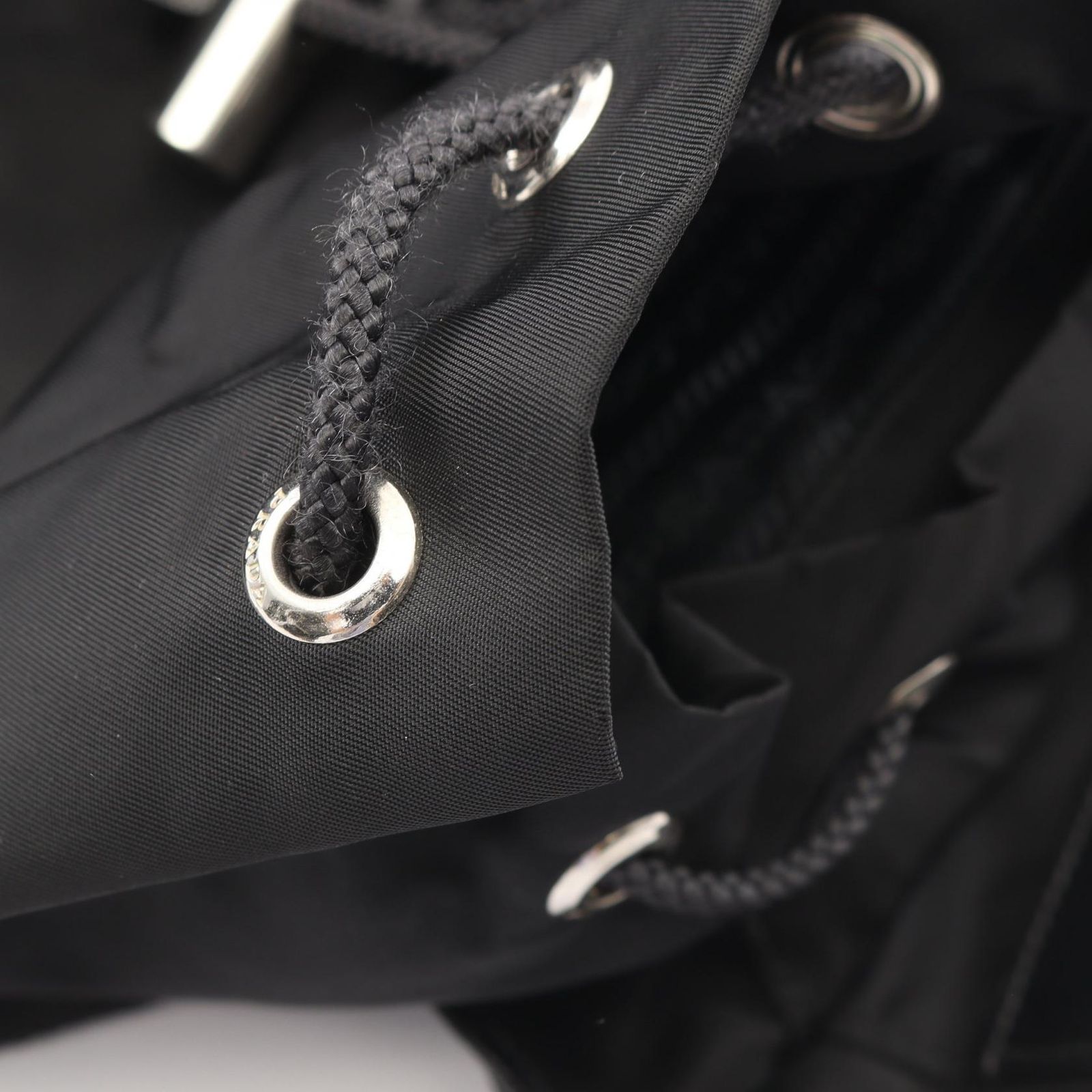 プラダ PRADA リュックサック バックパック TESSUTO ブラック ナイロン サフィアーノレザー バックパック レディース Used B プラダ PRADA リュックサック バックパック TESSUTO ブラック ナイロン サフィアーノレザー バックパック レディース Used B