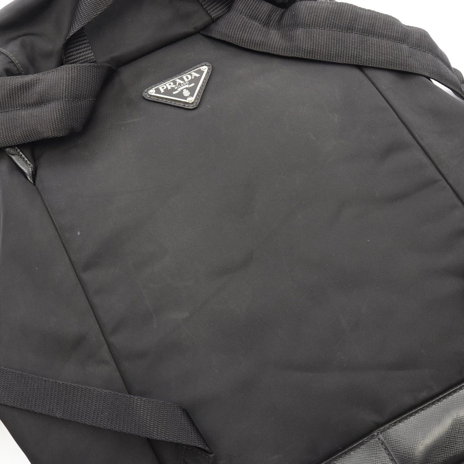 プラダ PRADA リュックサック バックパック TESSUTO ブラック ナイロン サフィアーノレザー バックパック レディース Used B プラダ PRADA リュックサック バックパック TESSUTO ブラック ナイロン サフィアーノレザー バックパック レディース Used B