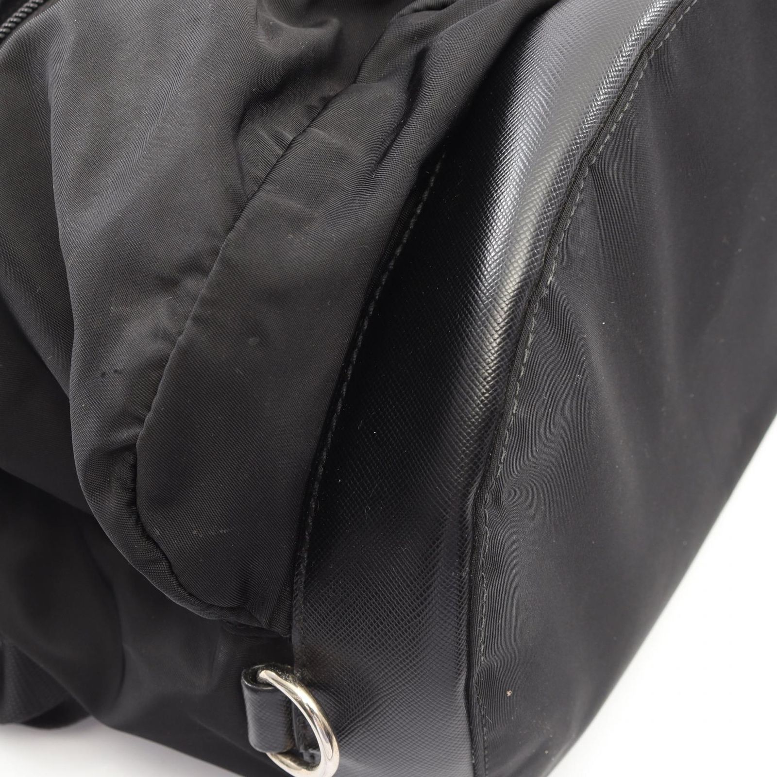 プラダ PRADA リュックサック バックパック TESSUTO ブラック ナイロン サフィアーノレザー バックパック レディース Used B プラダ PRADA リュックサック バックパック TESSUTO ブラック ナイロン サフィアーノレザー バックパック レディース Used B